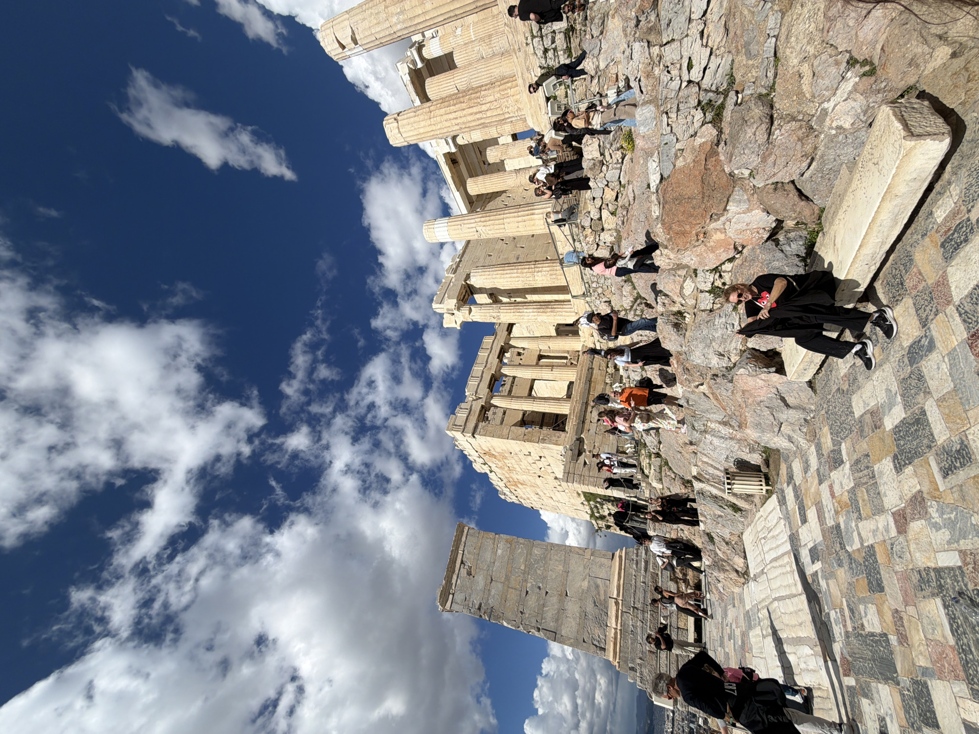Tourist activities across Athens landmarks and neighborhoods documented