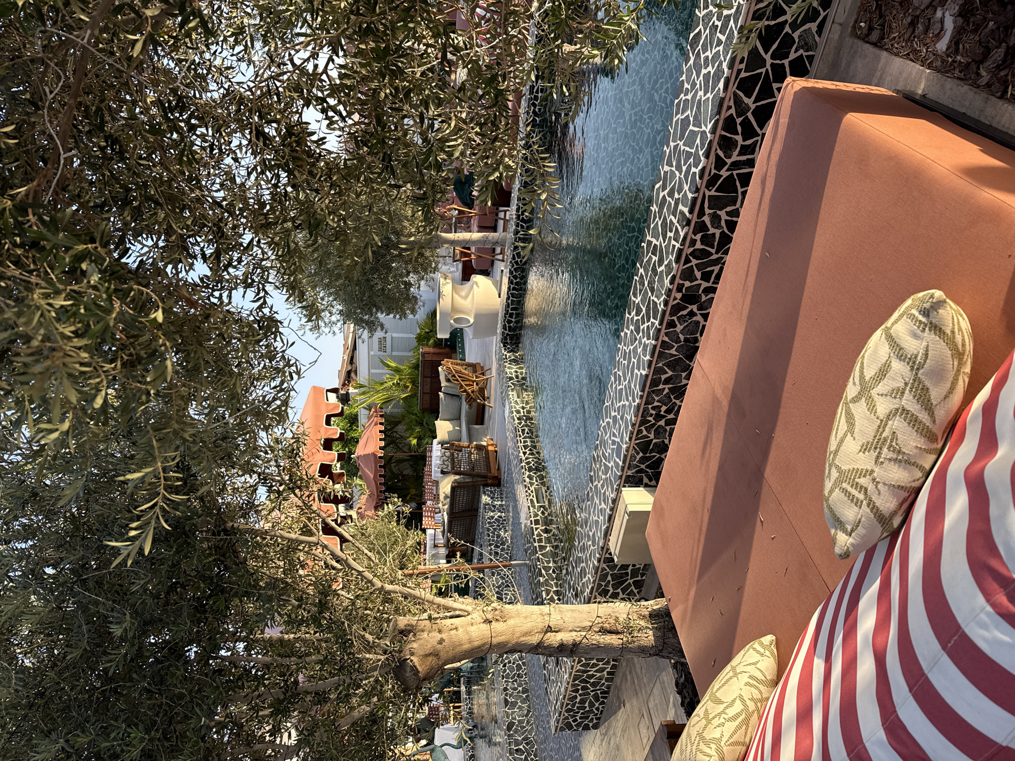 Upscale Dubai beach resort captured in afternoon leisure scenes