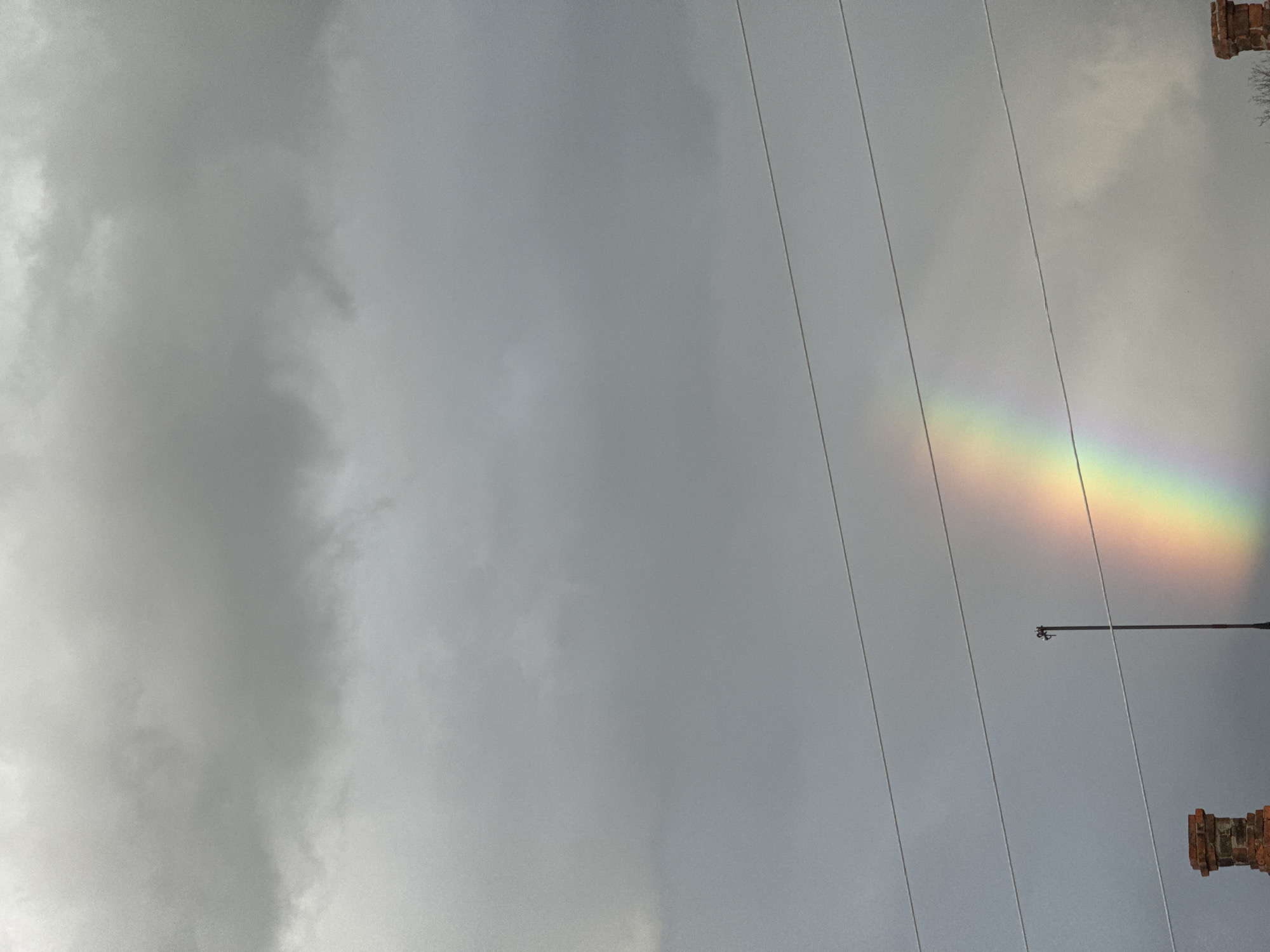 Rainbow observed over Maykop, Russia on April afternoon