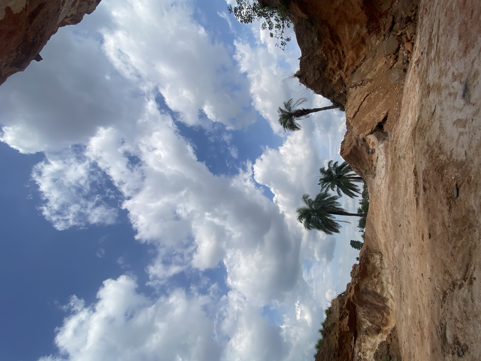 Man stands in rocky terrain near Igbara canyon