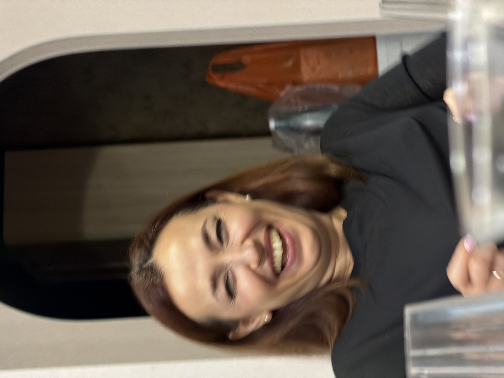 Two women take playful selfies in Chaikovsky, Russia