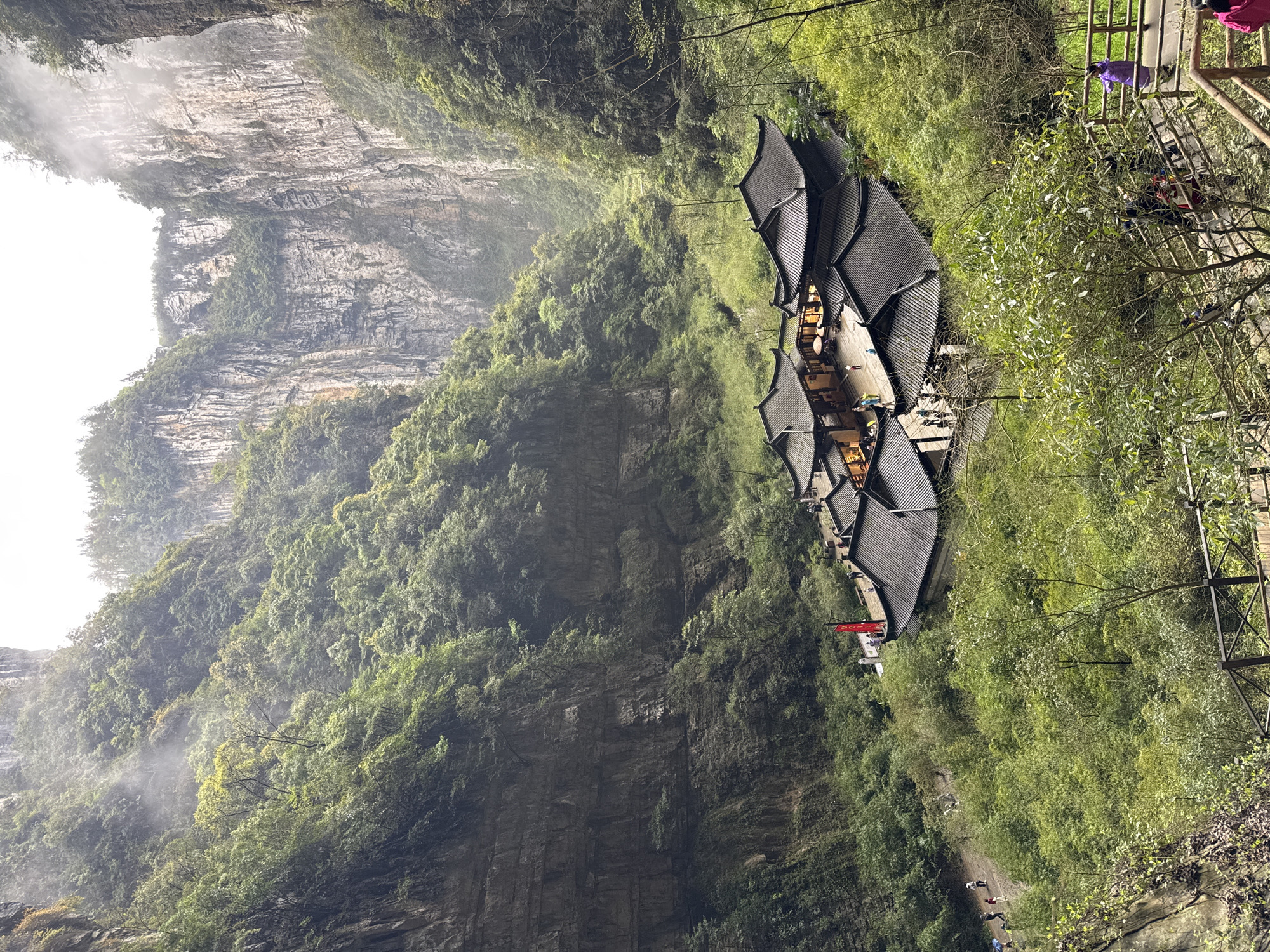 Tourists explore dramatic gorges and caves in Chongqing region