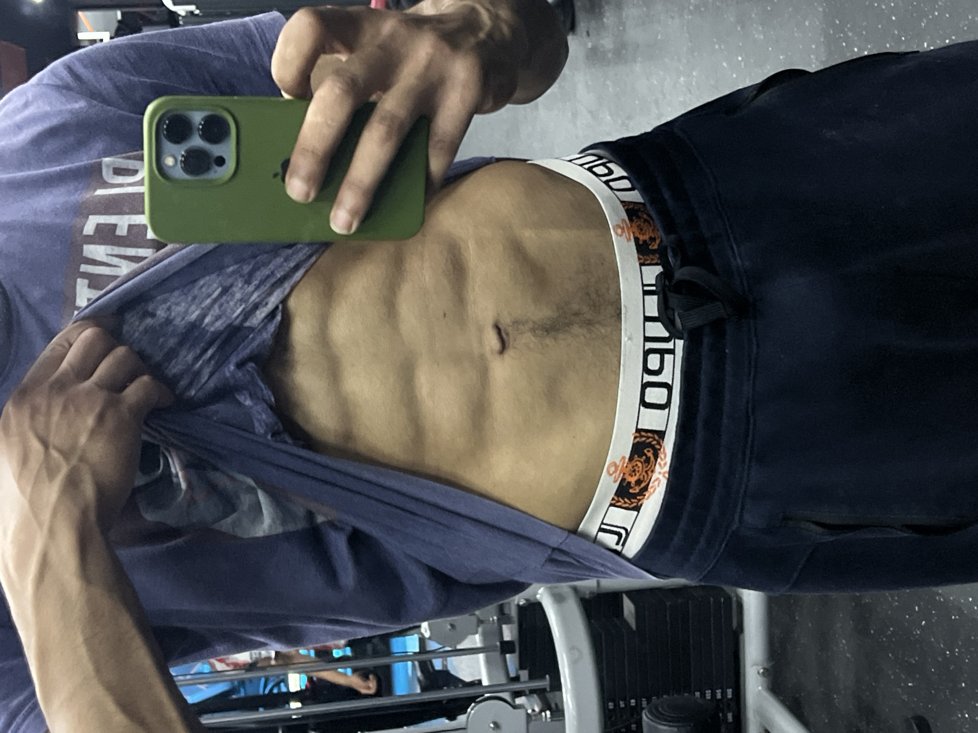 Gym selfie session captured in M'Diq, Morocco