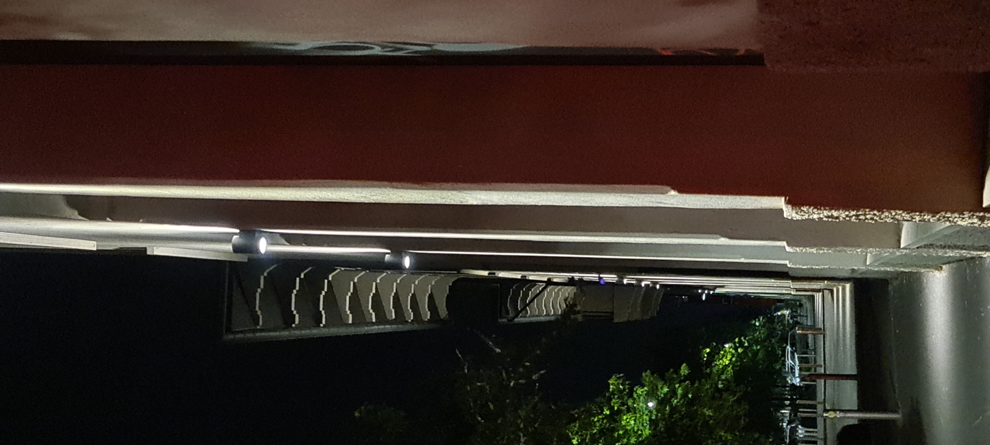 Nighttime infrastructure and construction documented across Milan