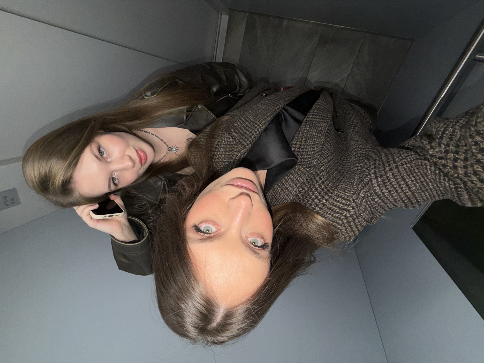 Woman takes selfies indoors in Belgrade suburb
