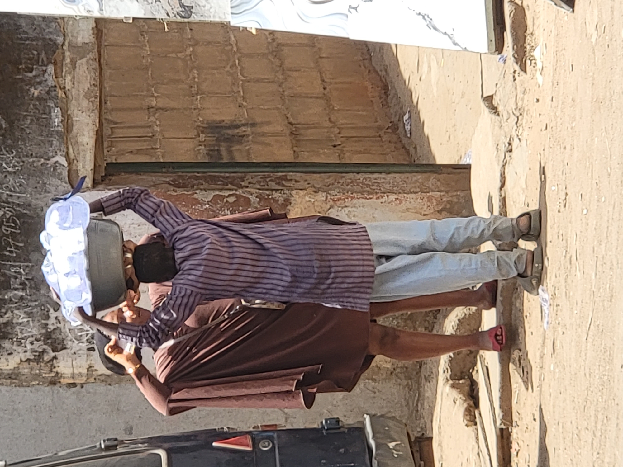 Daily street life documented in Maiburiji, Nigeria morning hours