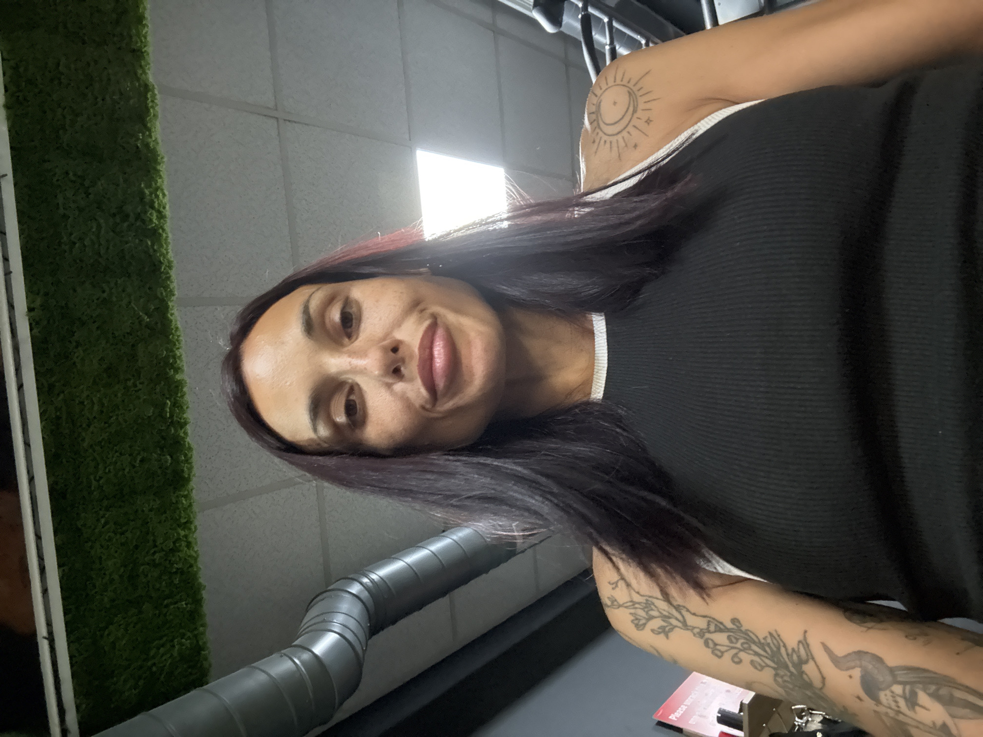 Quick selfie session in Pleven, Bulgaria, showing tattooed arms