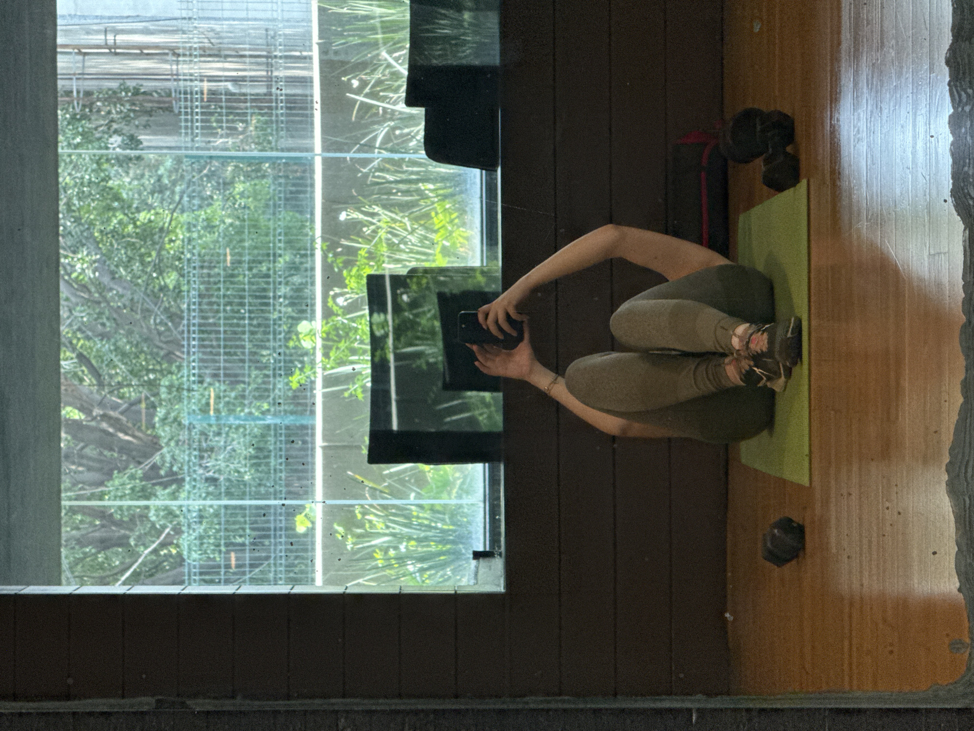Fitness session documented at Mexico City gym facility