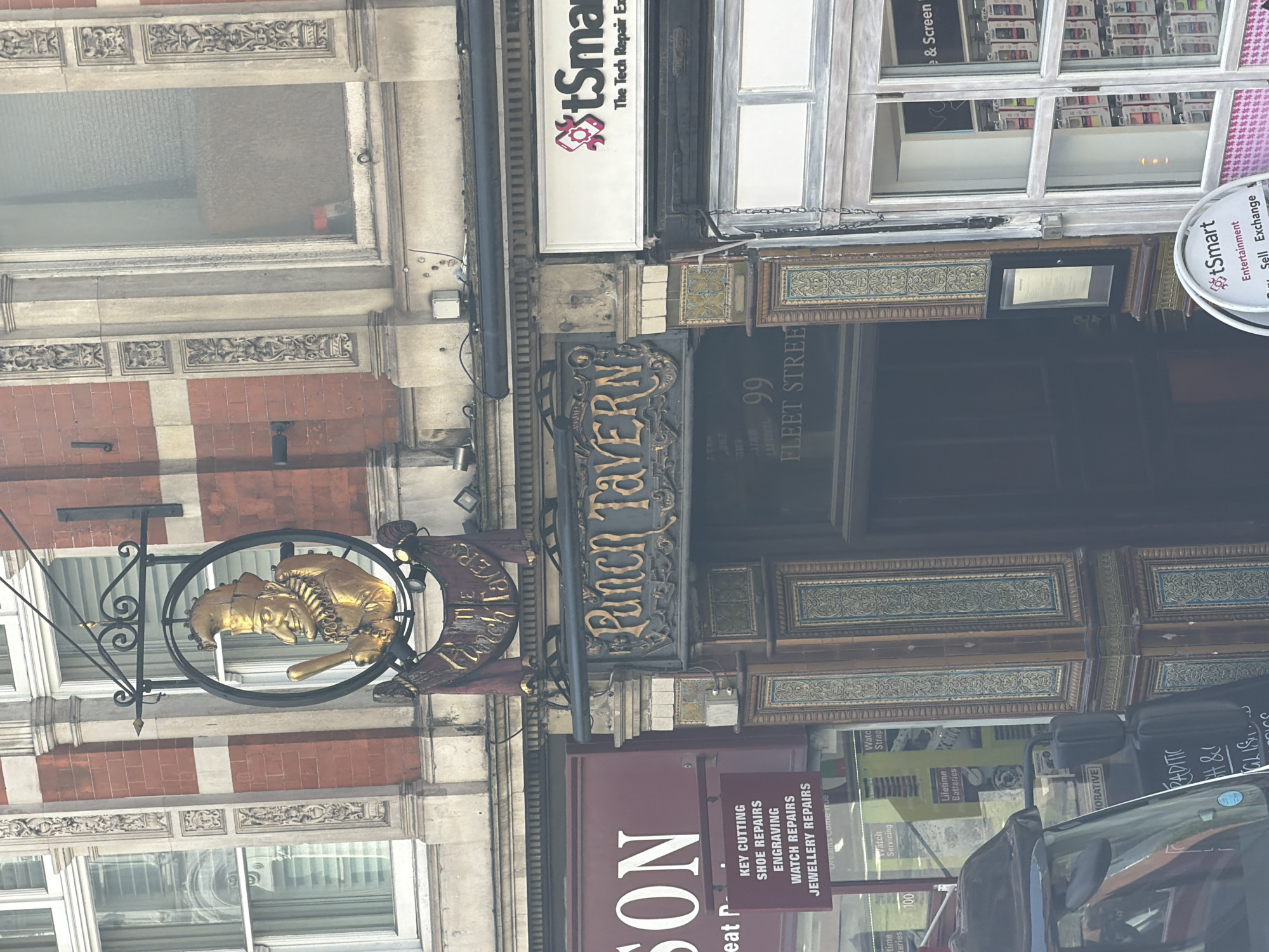 Fleet Street architecture documented during sunny London morning