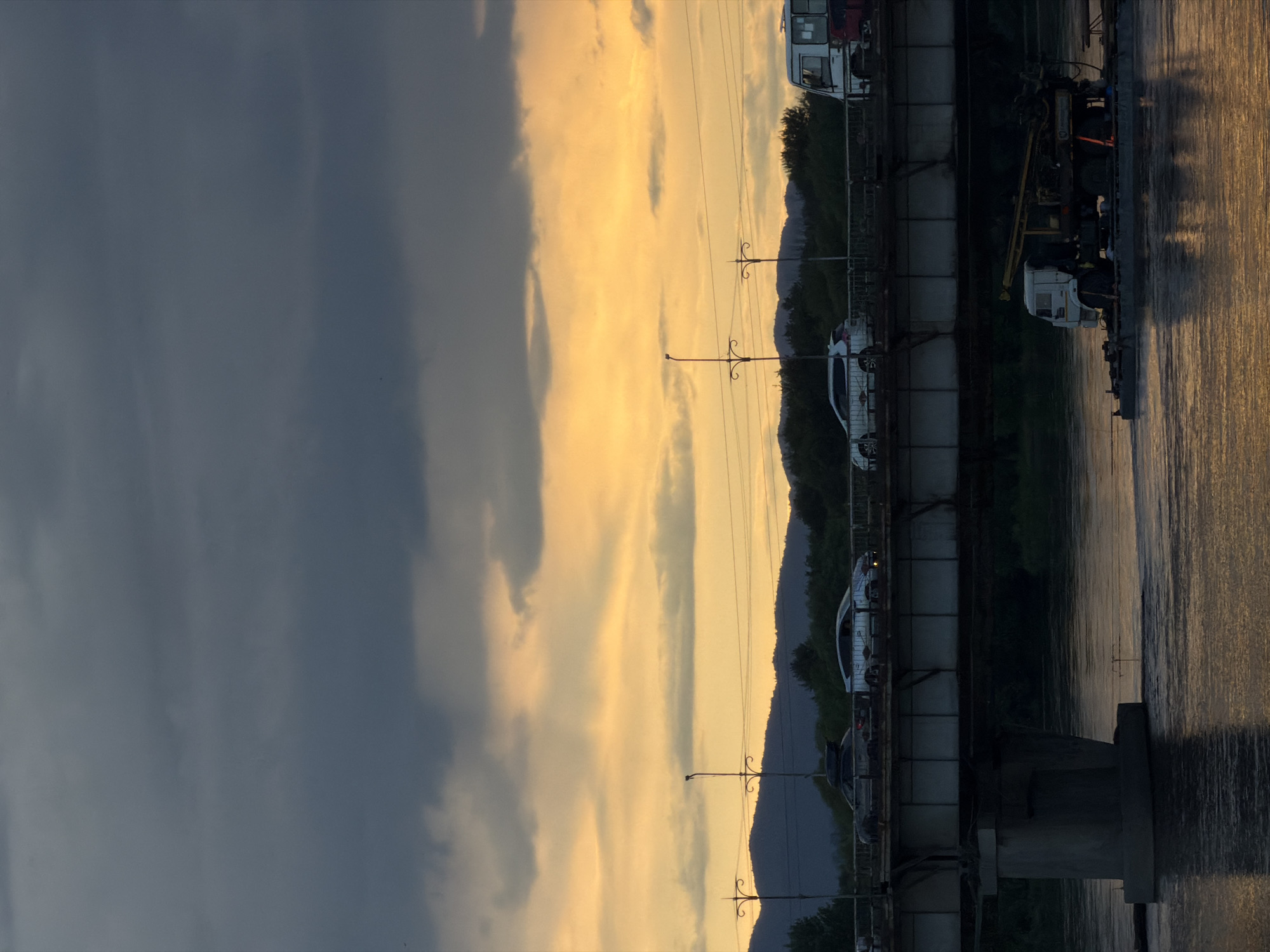Morning riverside scenes documented in Birobidzhan, Russia