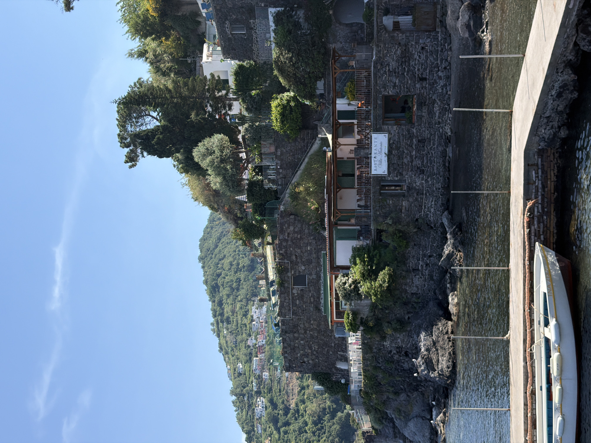 Witness captures daily scenes around Ischia, Italy waterfront and castle