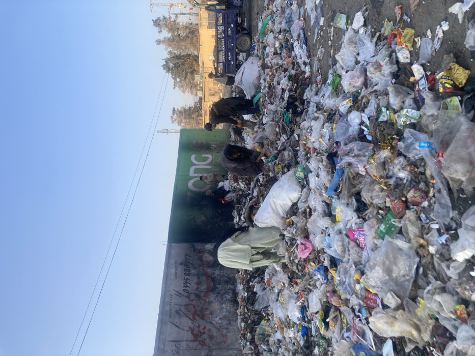 Waste accumulation documented in Quetta street scene