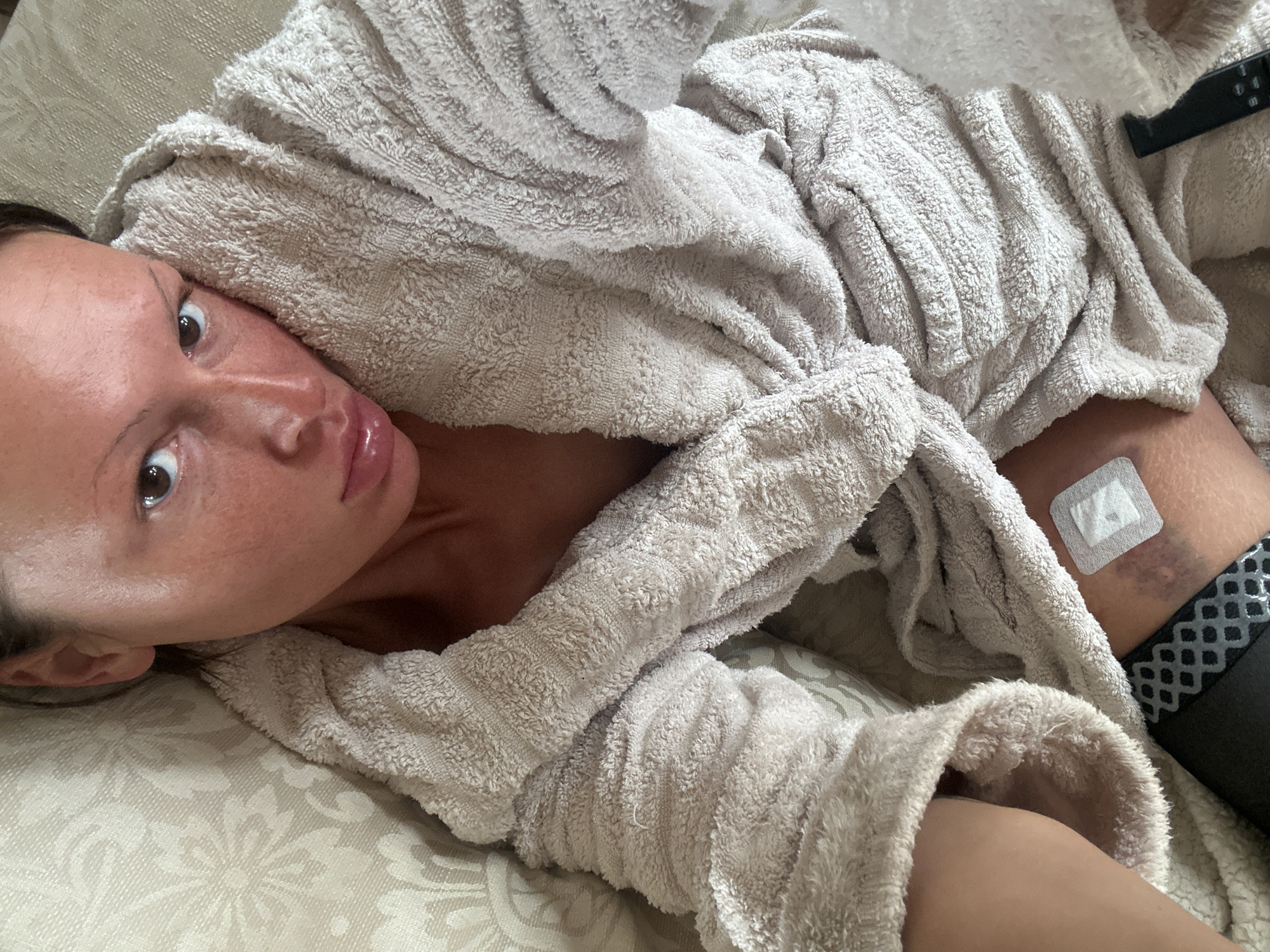 Woman resting in robe observed in Tunbridge Wells