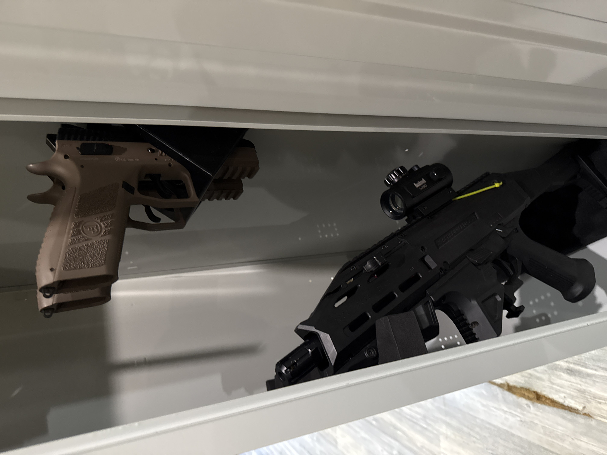 Firearms documented in gun safe in Sofia
