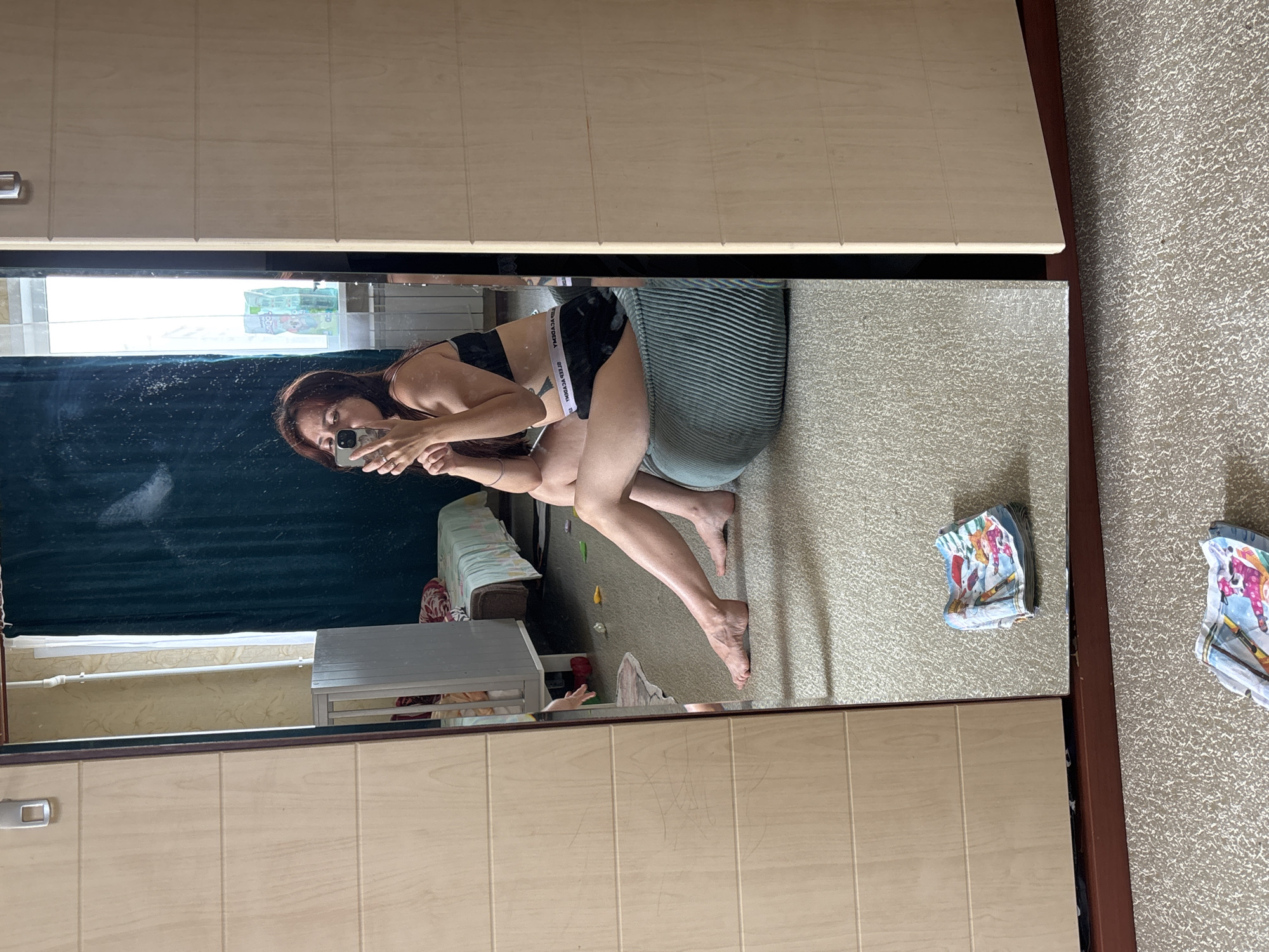 Quiet morning routine: selfies, baby breakfast, and Lego shelves
