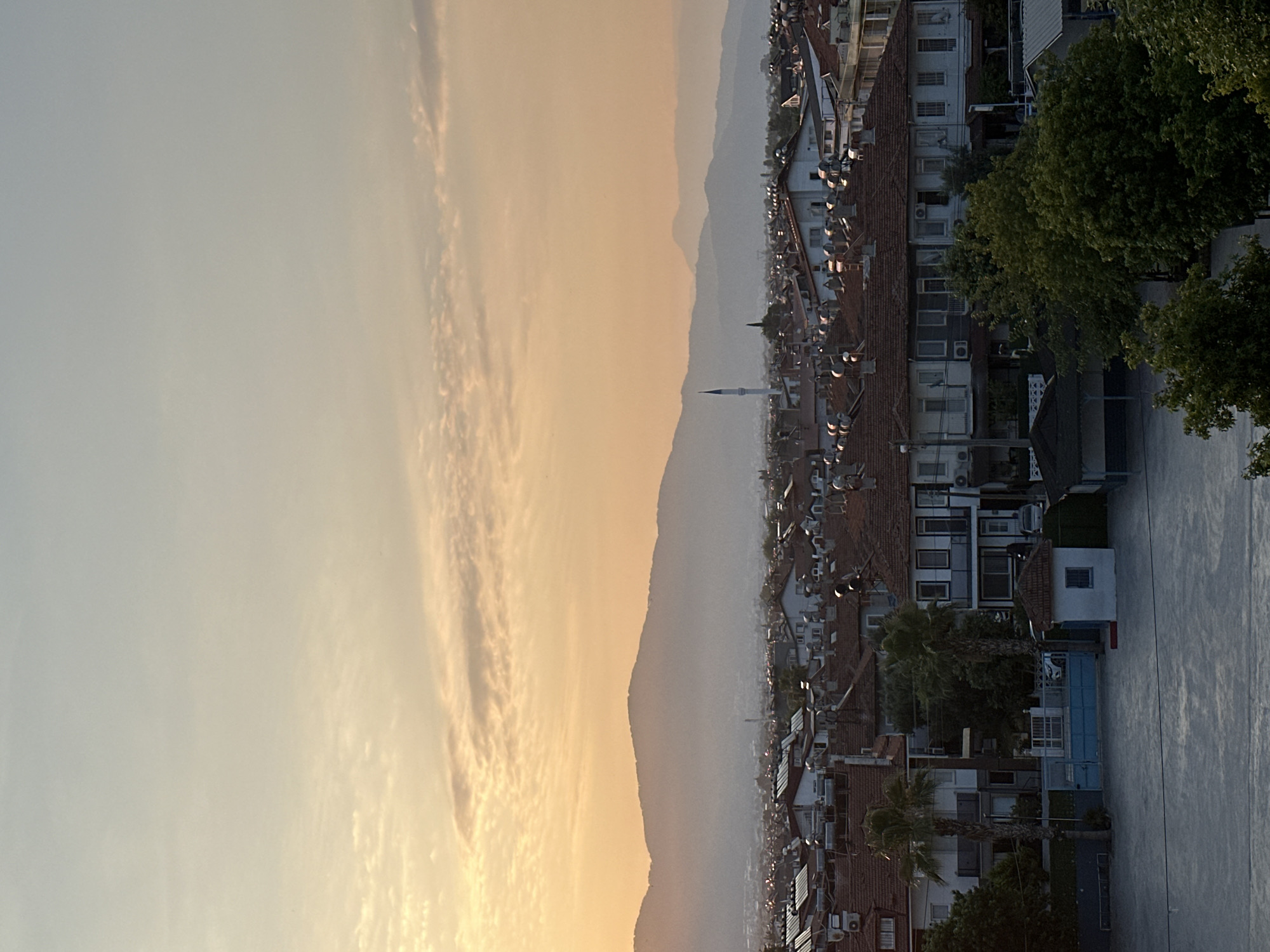 Early morning life documented in Fethiye, Turkey residential area