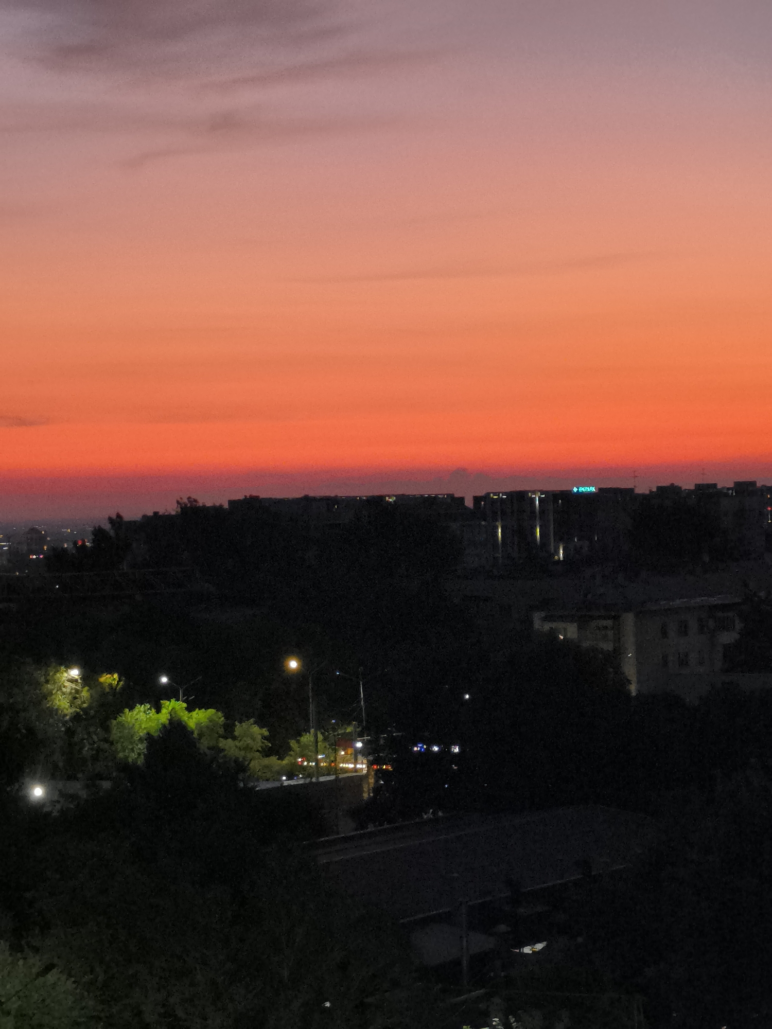 Almaty evening: city twilight views and scattered indoor moments