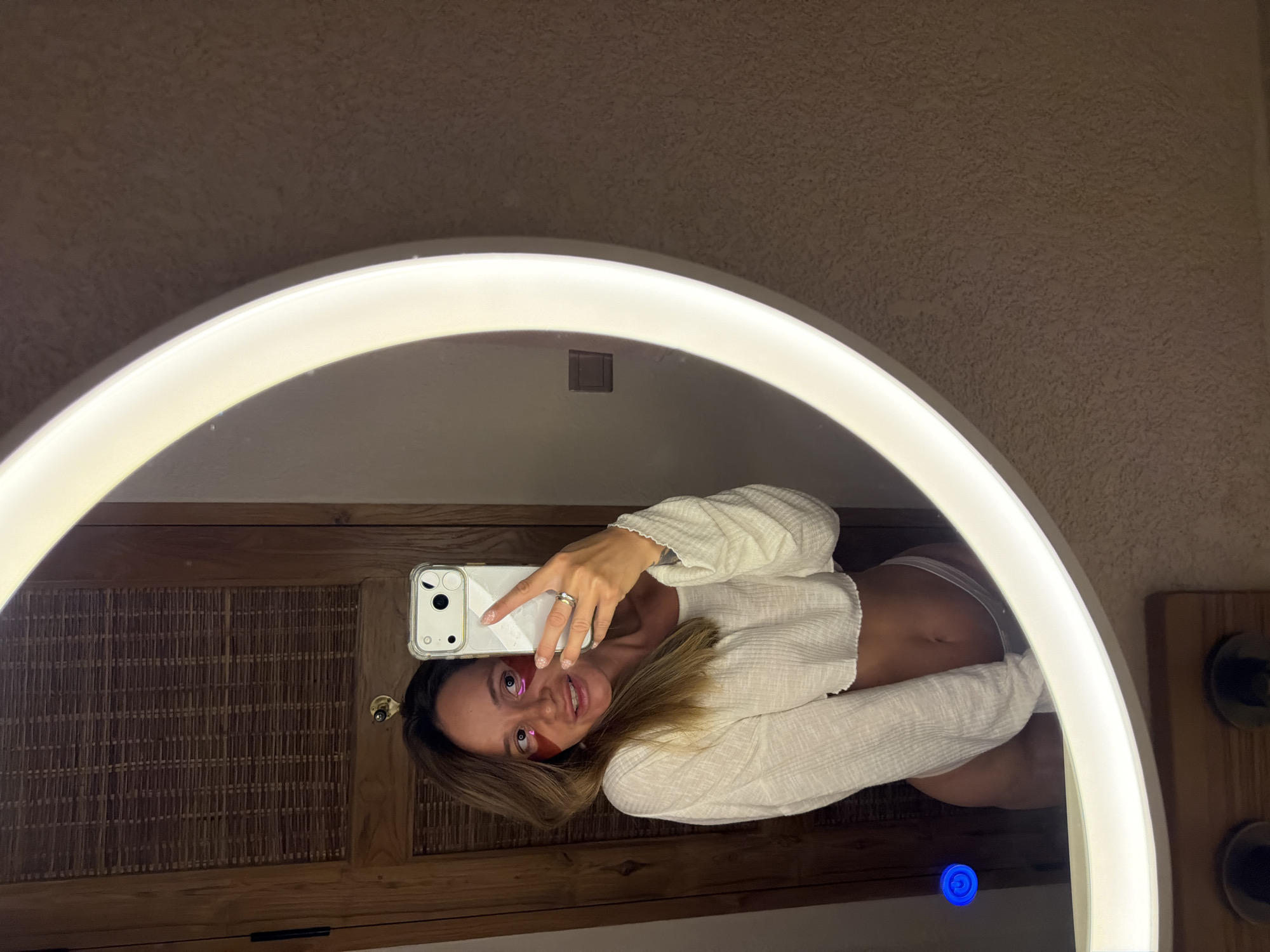 Bathroom mirror selfie session documented in Mengwi, Indonesia