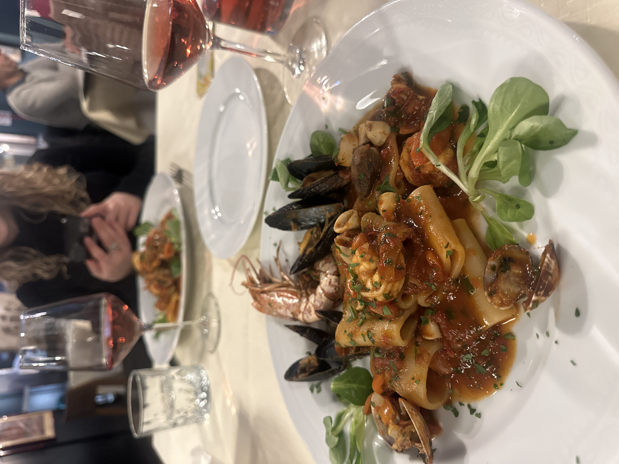 Evening dining and street art viewing captured in Turin