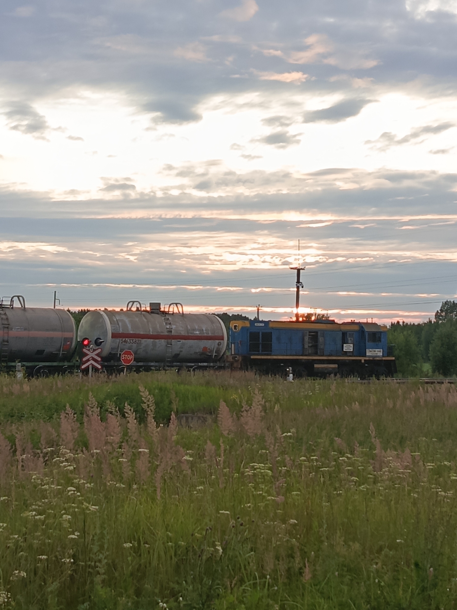 Rusty tracks, tanker trains, and wildflowers in rural Udmurtia
