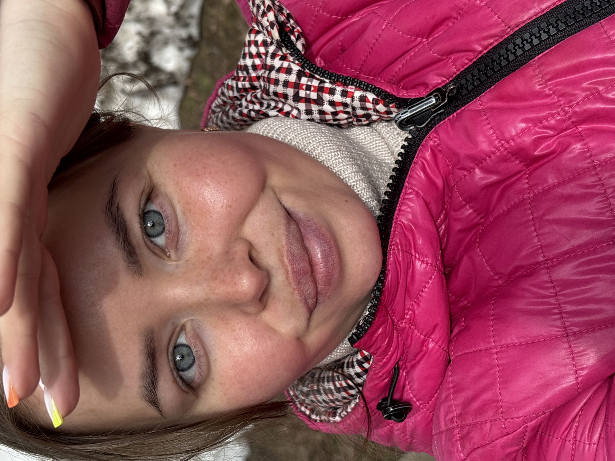 Woman documents morning horse care routine in rural Russia