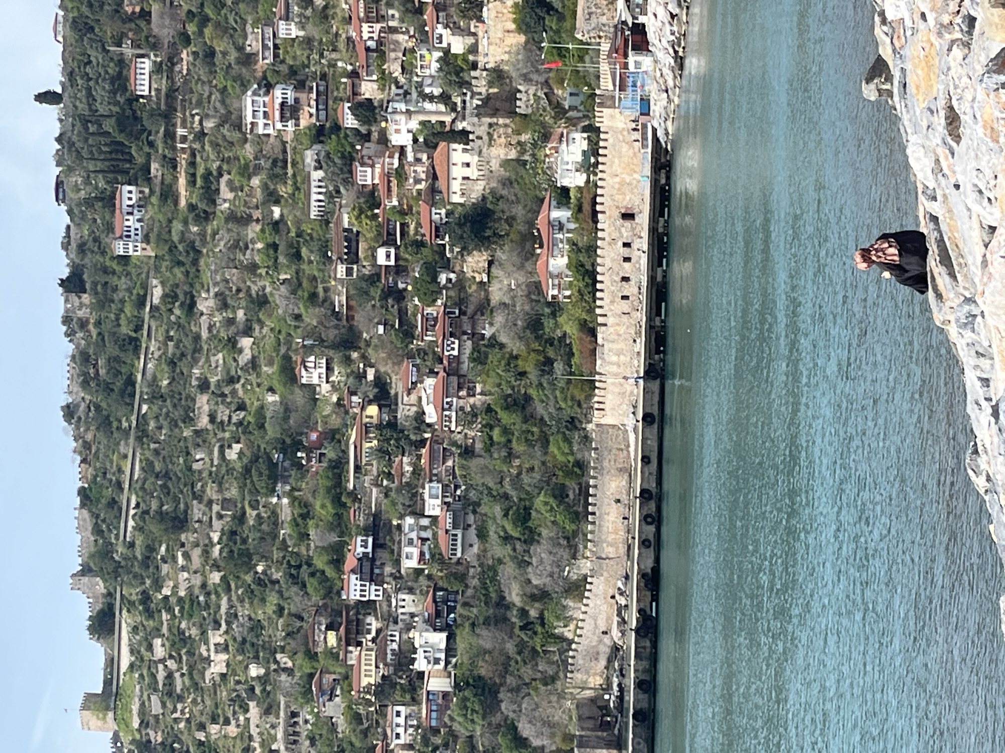 Morning harbor and castle views documented in Alanya, Turkey