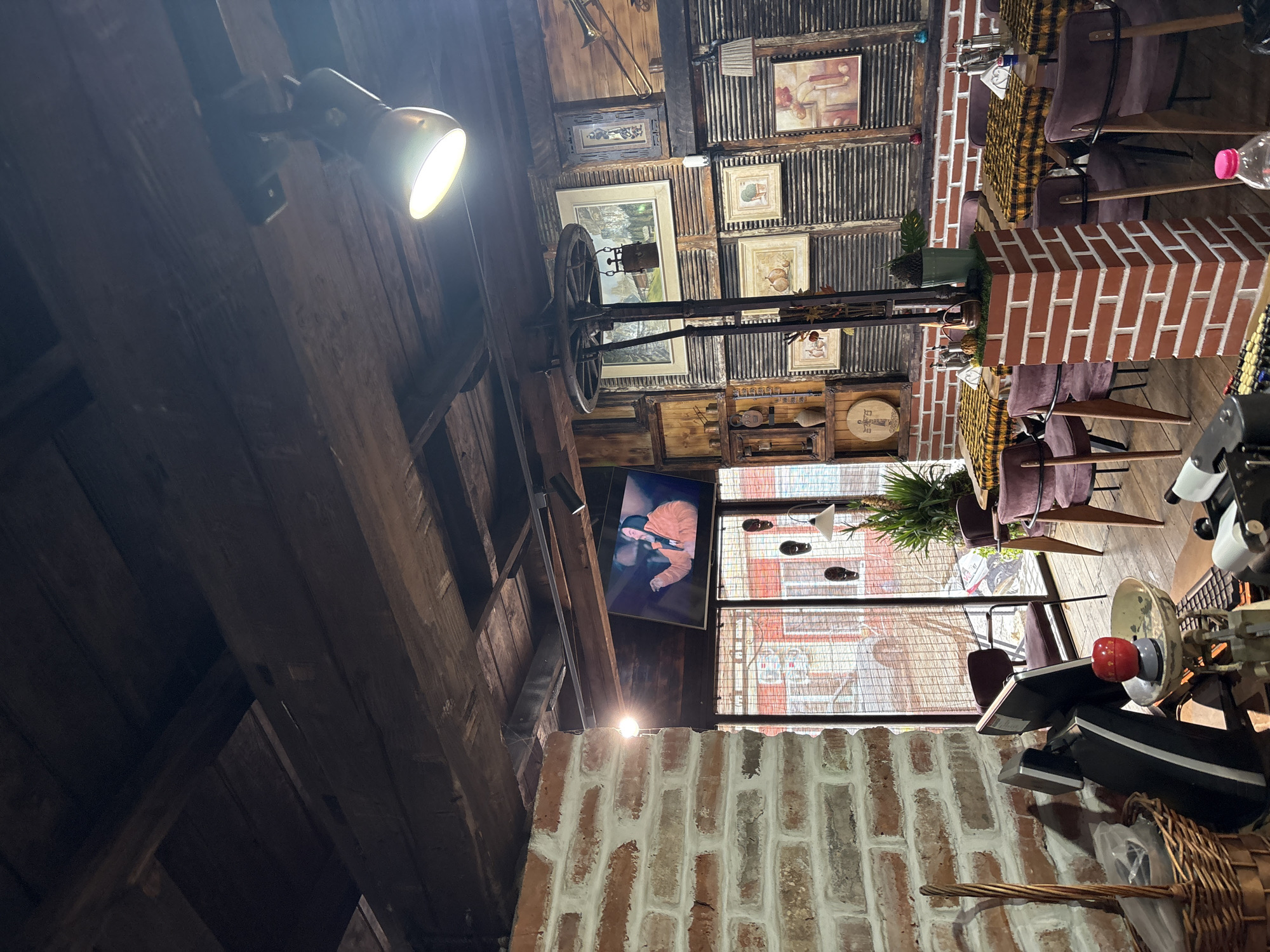 Rustic restaurant interior captured in Krumovgrad, Bulgaria