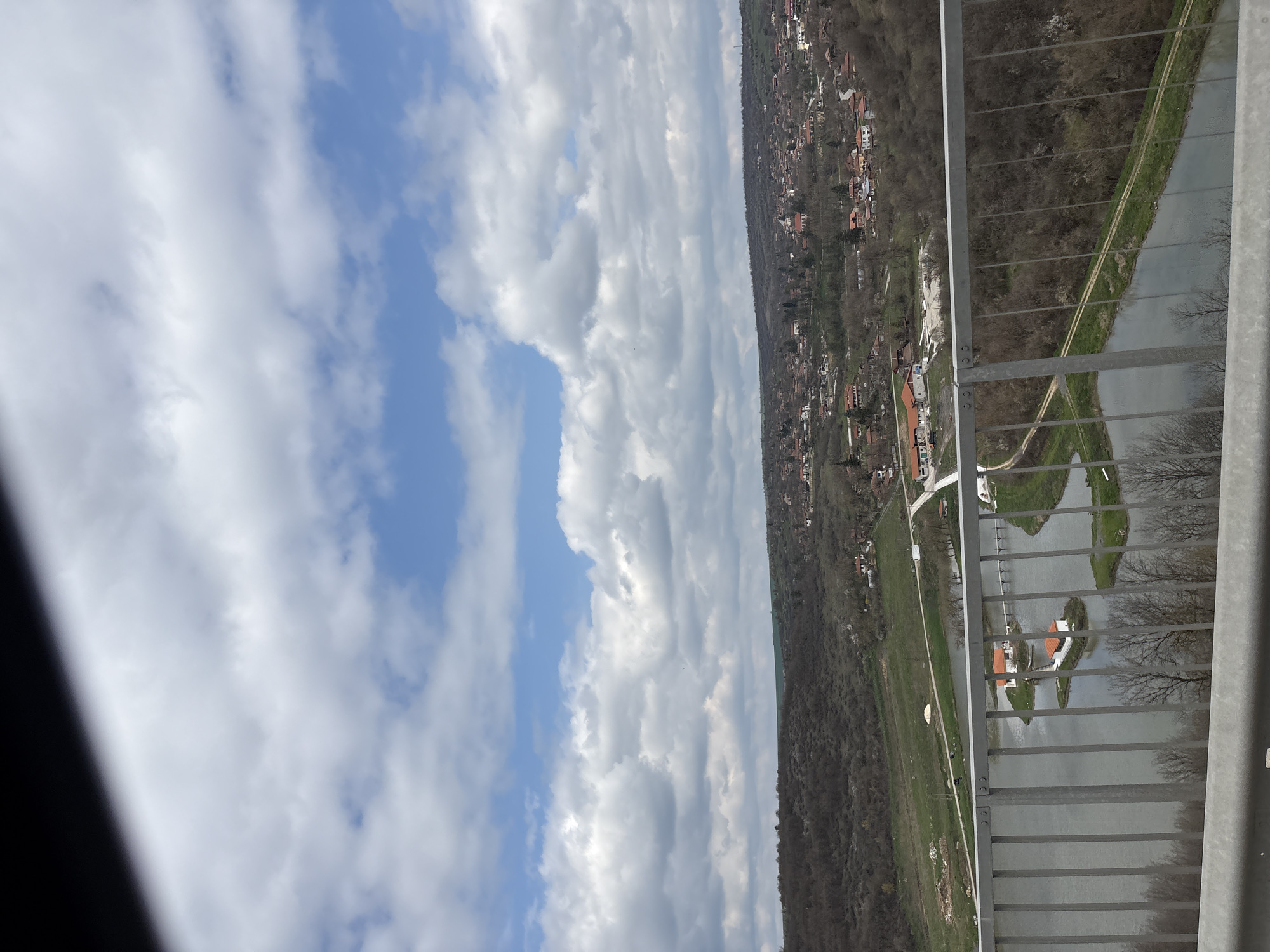 River view captured from elevated position in Pisanets, Bulgaria