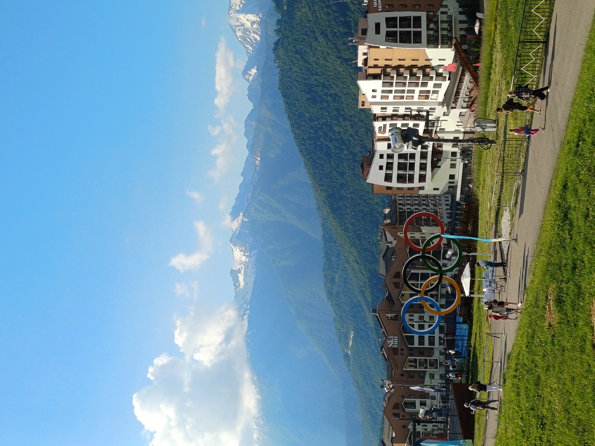 Summer fun at a Caucasus mountain resort in Estosadok
