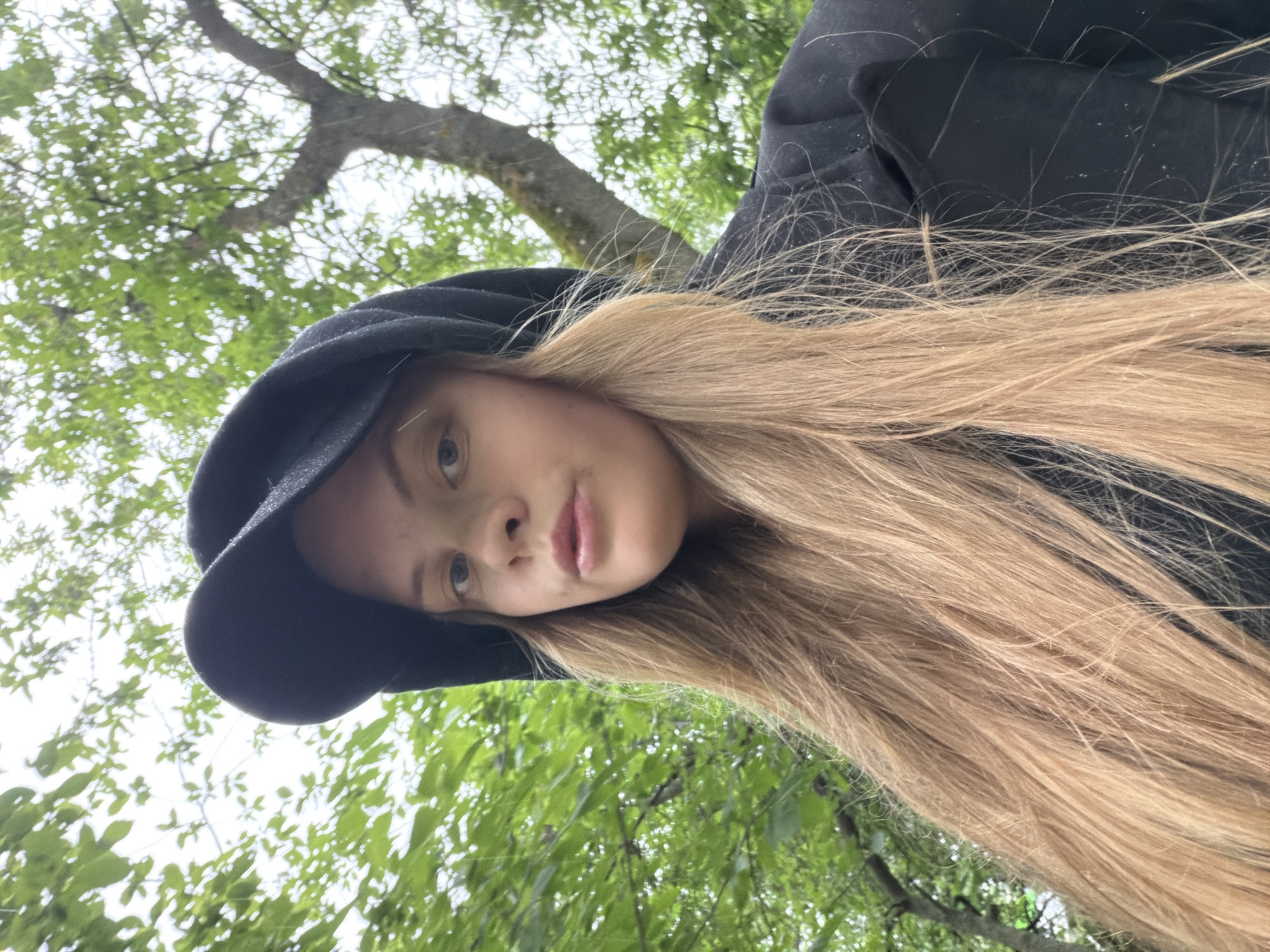 Portrait photo captured in Izhevsk showing upward-angled subject