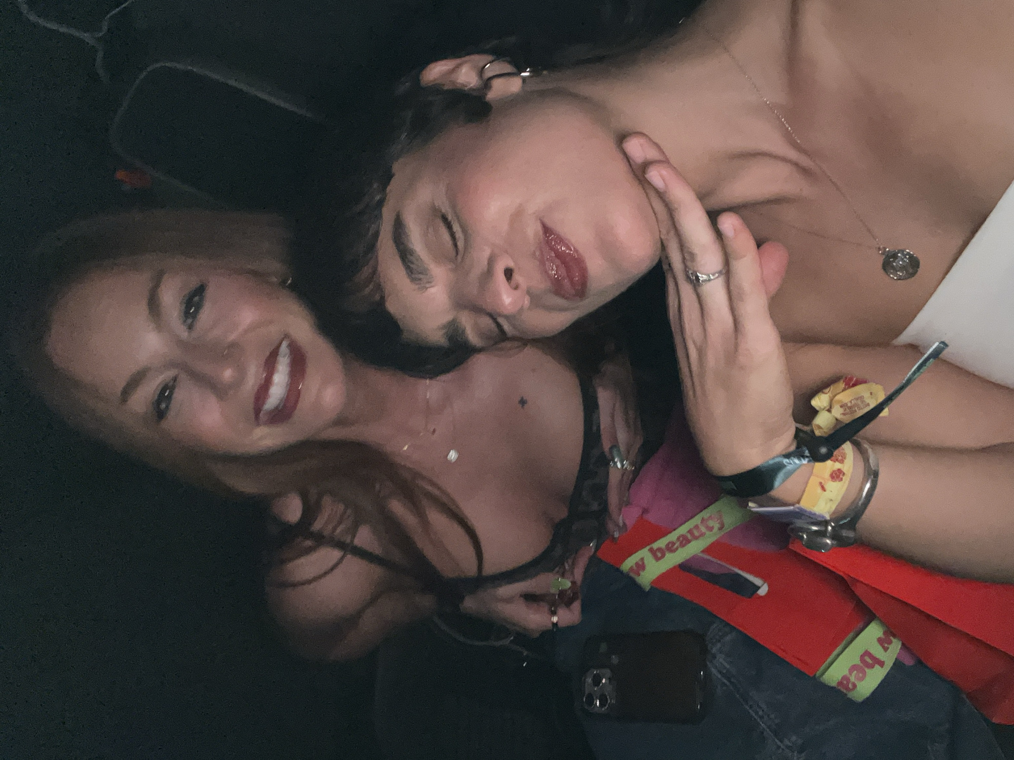 Two women share intimate moment in La Quinta