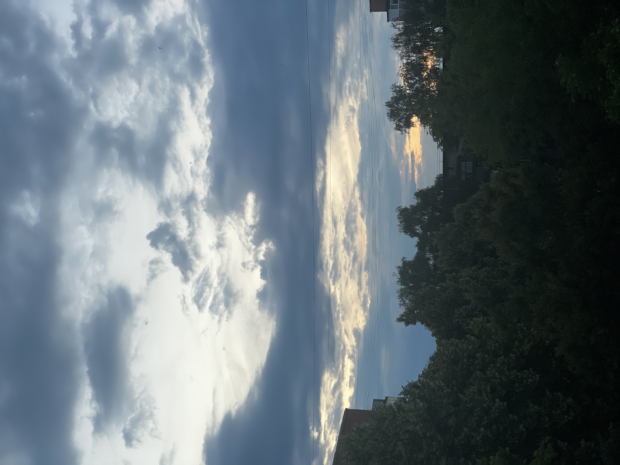Evening domestic scenes and urban views from residential area