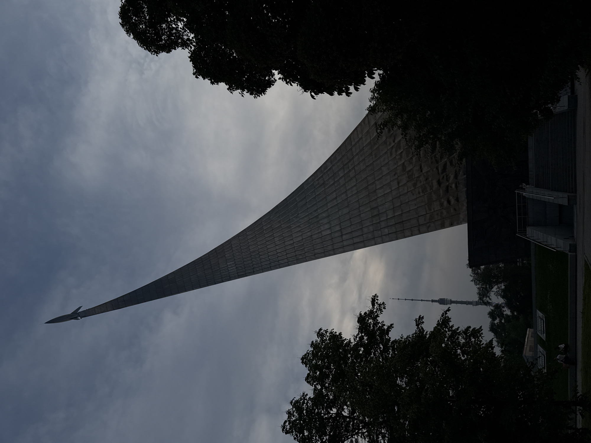 Moscow Space Monuments and Urban Scenes Documented During Evening Walk