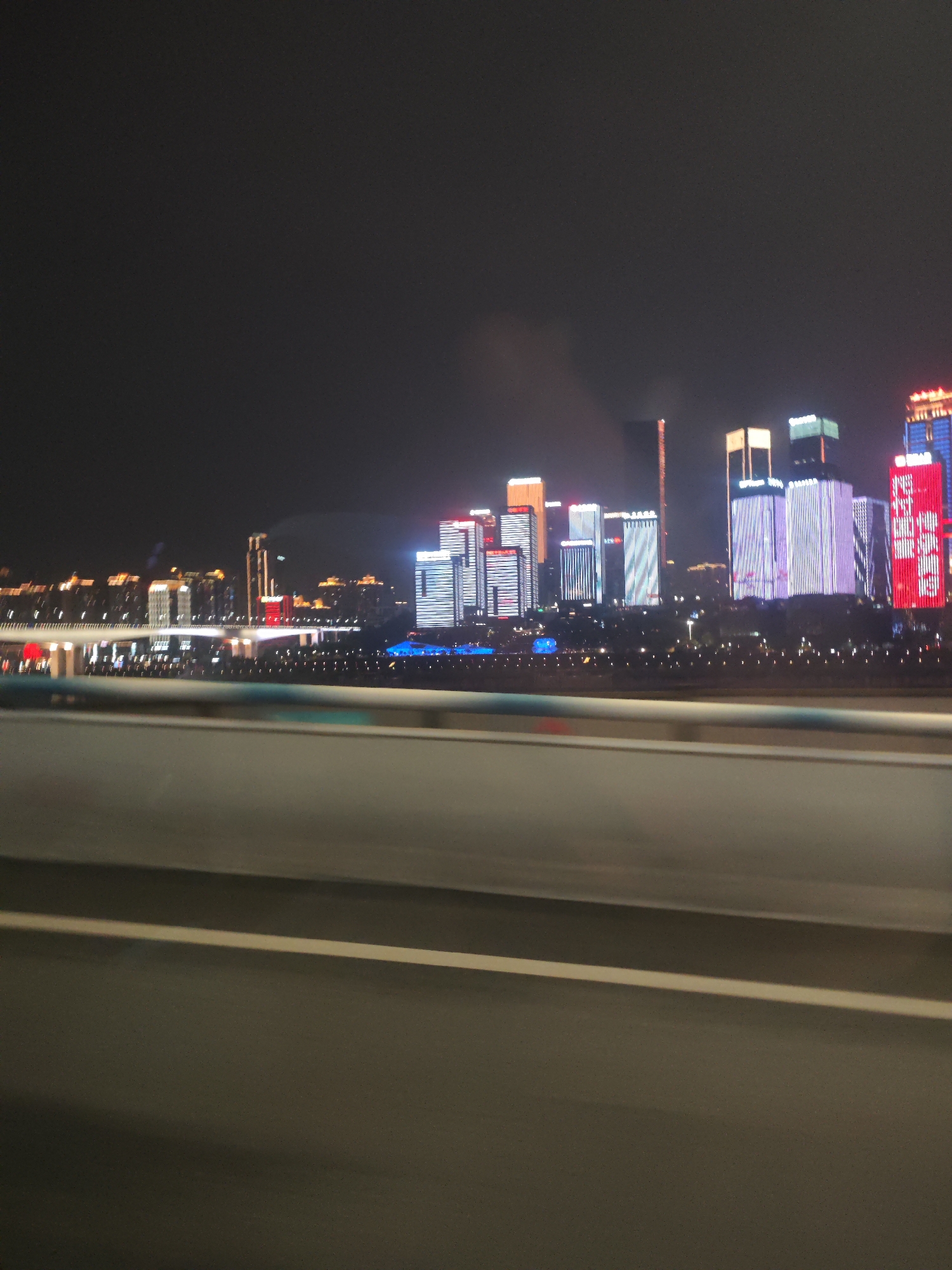 Nighttime scenes captured in Yuzhong District, Chongqing