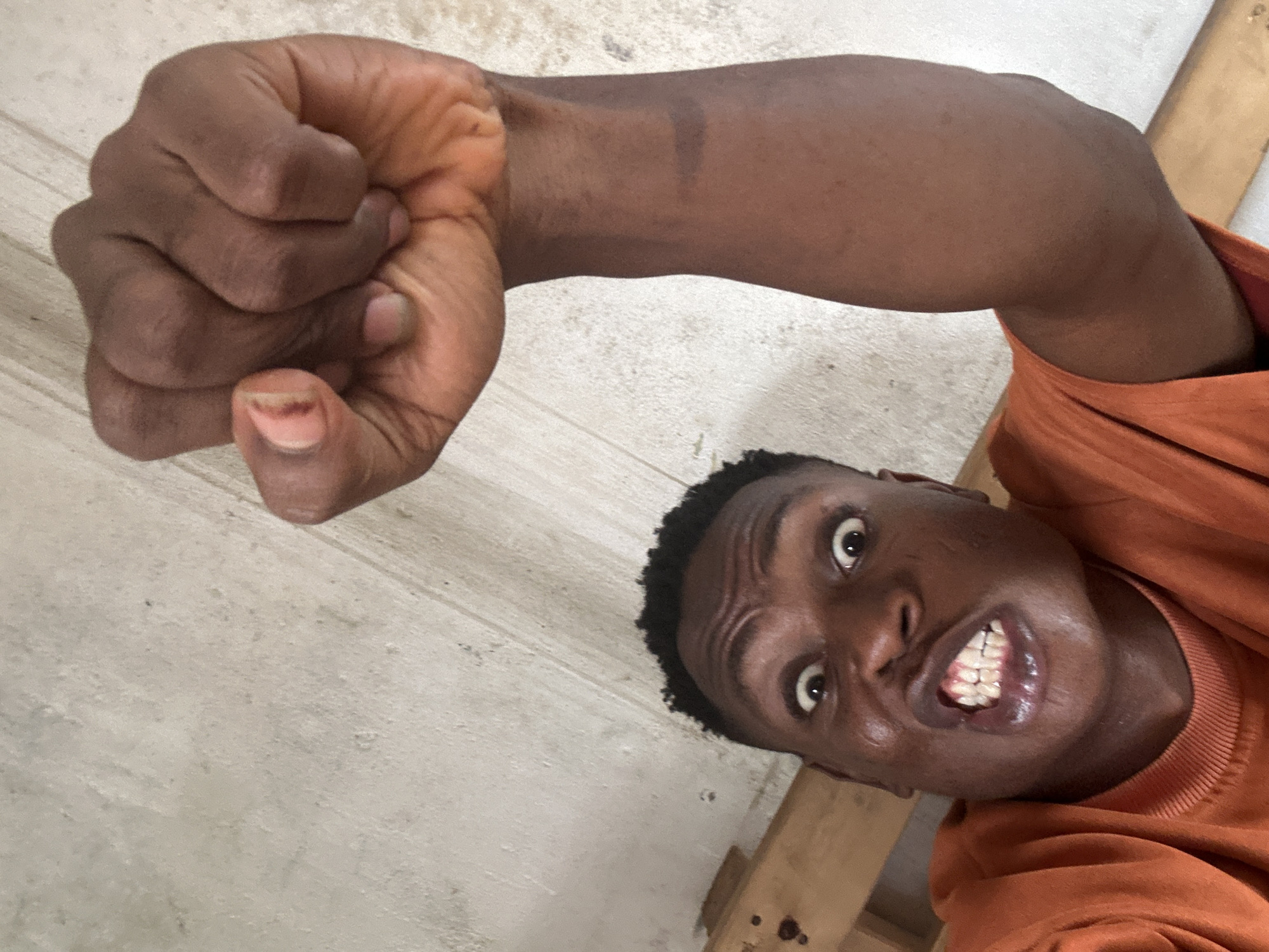 Playful close-up selfie session in Ikorodu, Nigeria