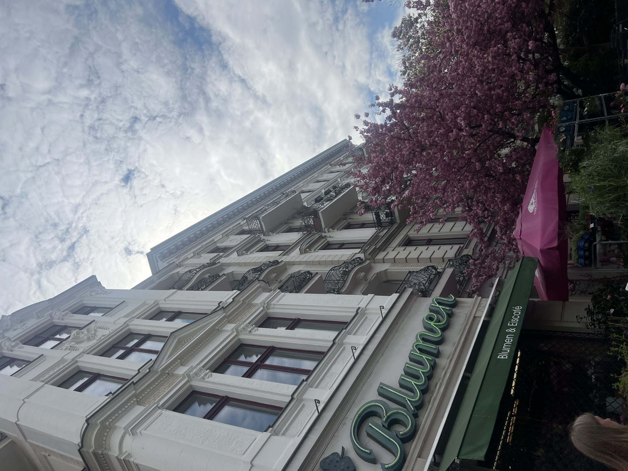 Morning street life captured in central Berlin