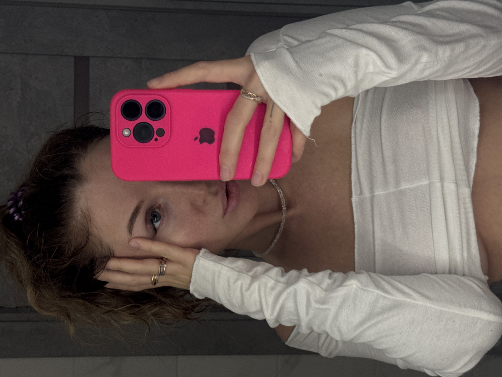 Personal evening documented in Chaikovsky: selfies, skincare, dog, nighttime walk