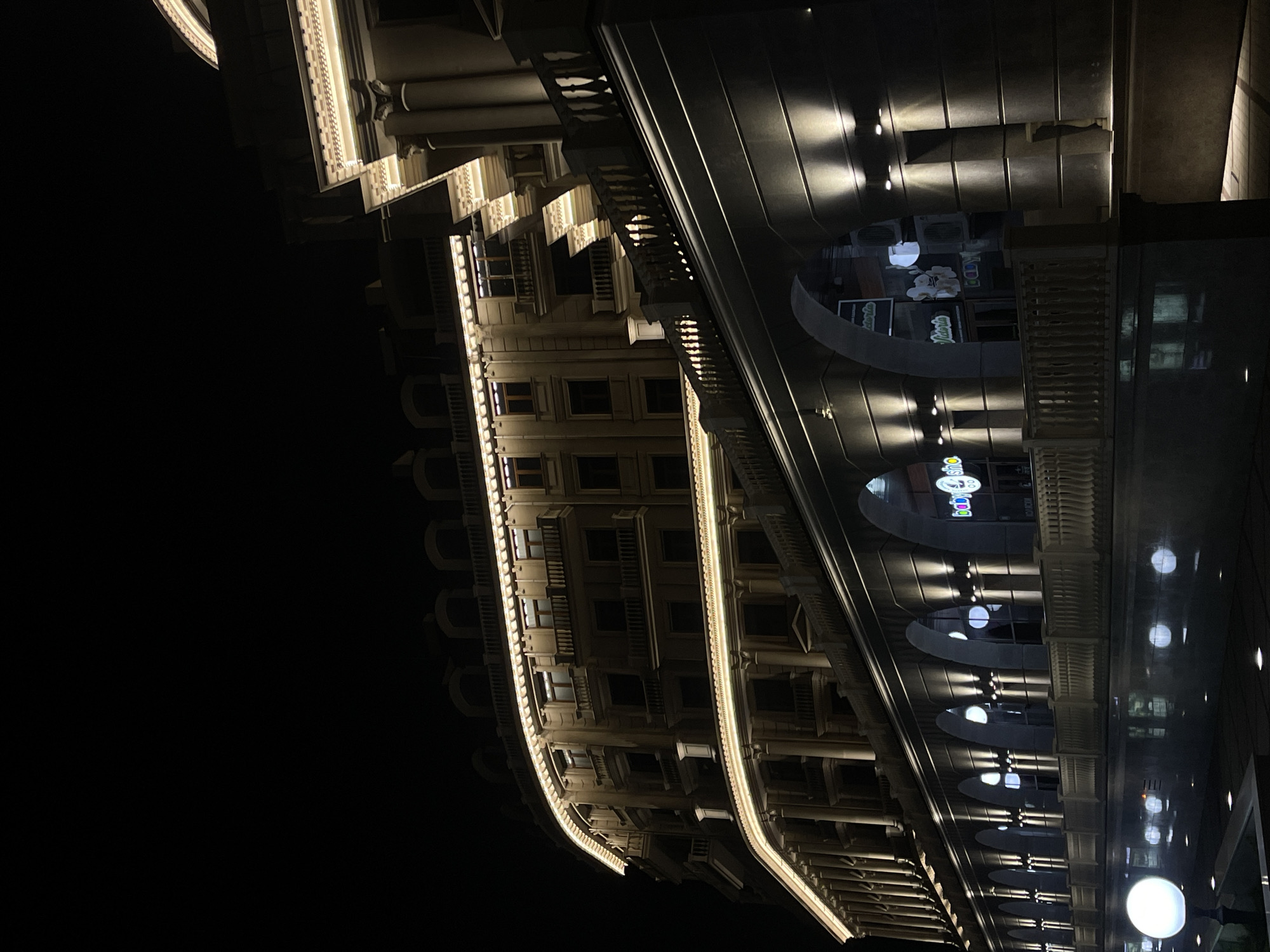 Evening documentation captures illuminated Tiraspol cityscape and monuments