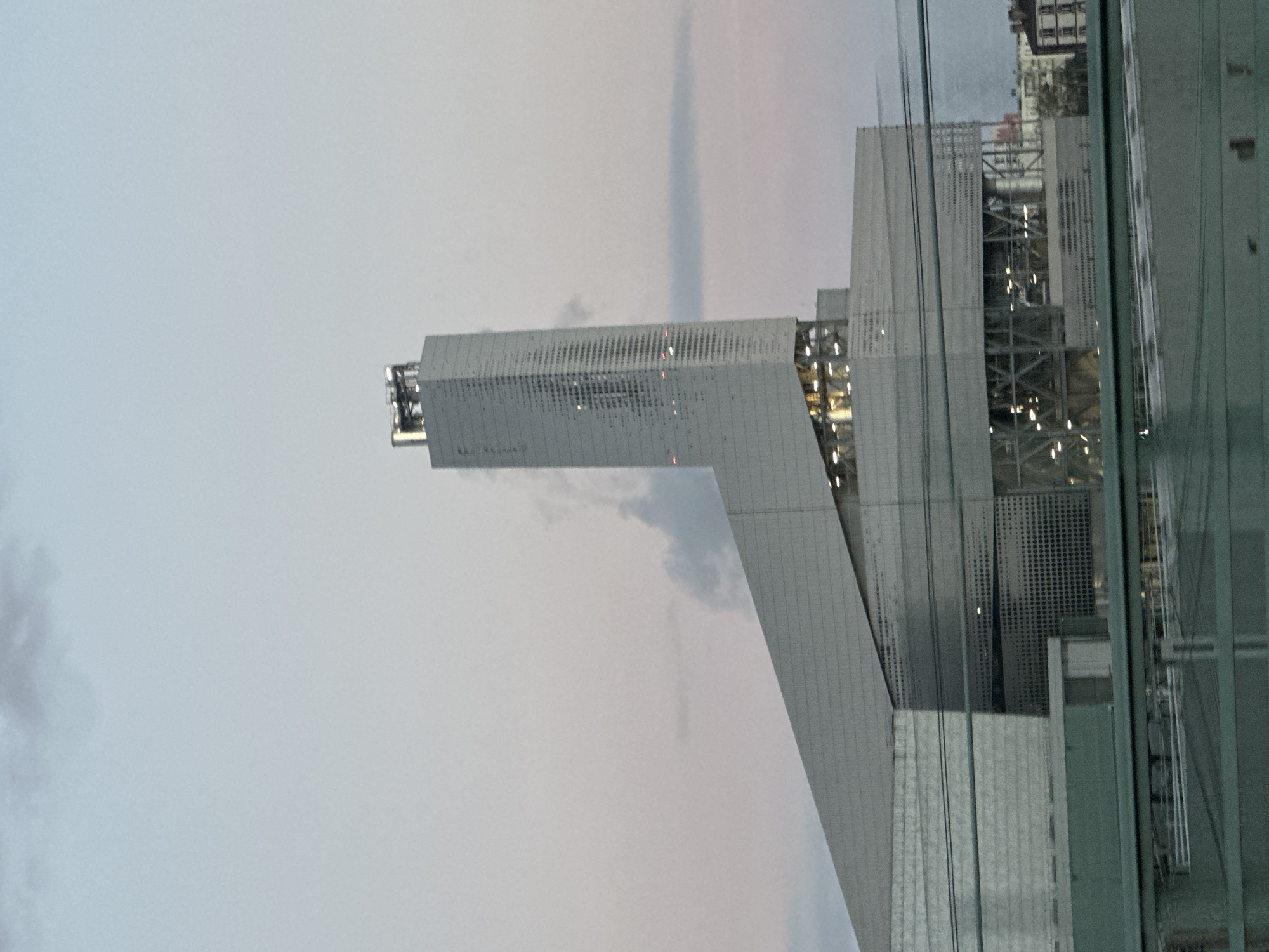 Modern Paris skyline observed from multiple viewpoints during evening