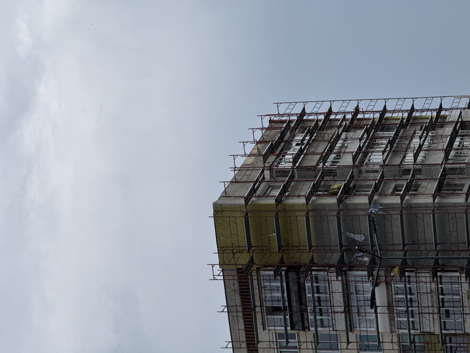 Residential building renovation underway in Lovech, Bulgaria