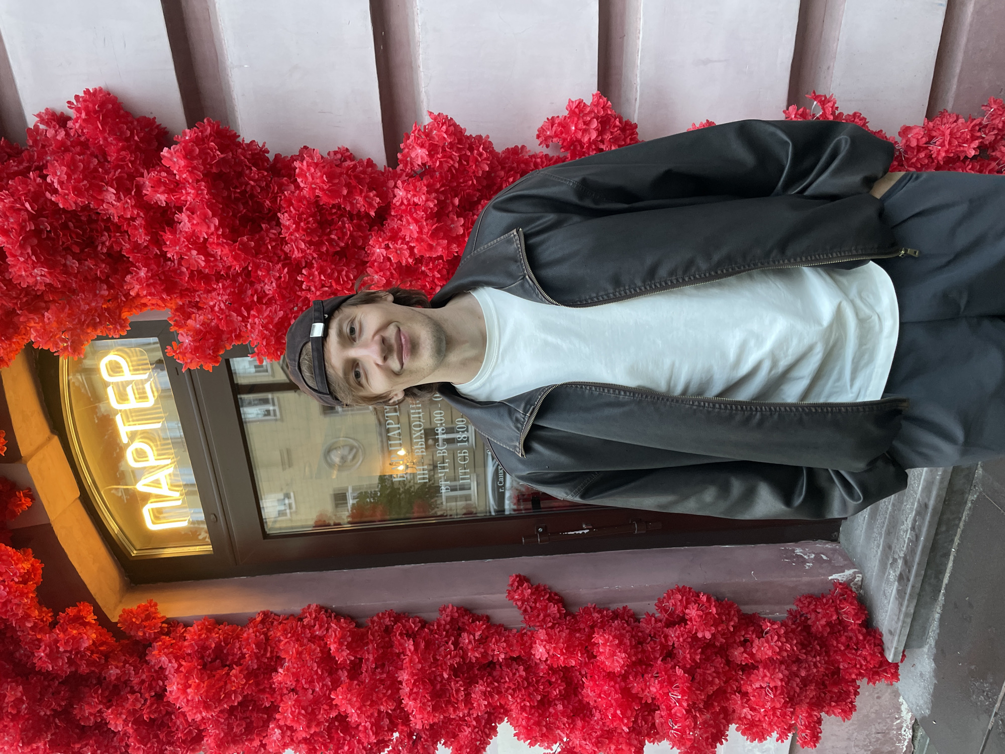 Saint Petersburg street walk with multiple stops and outfit changes