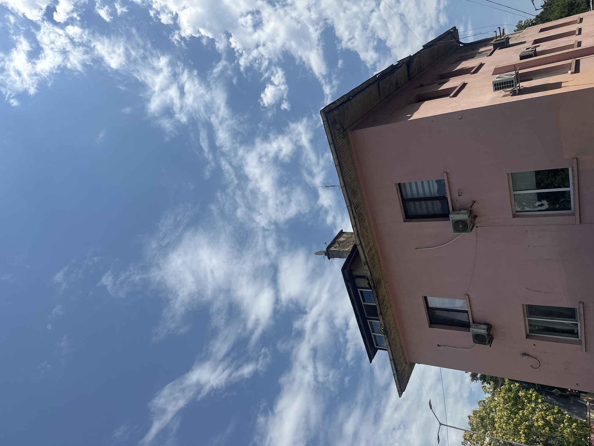 Street-level snapshots of a quiet residential neighborhood
