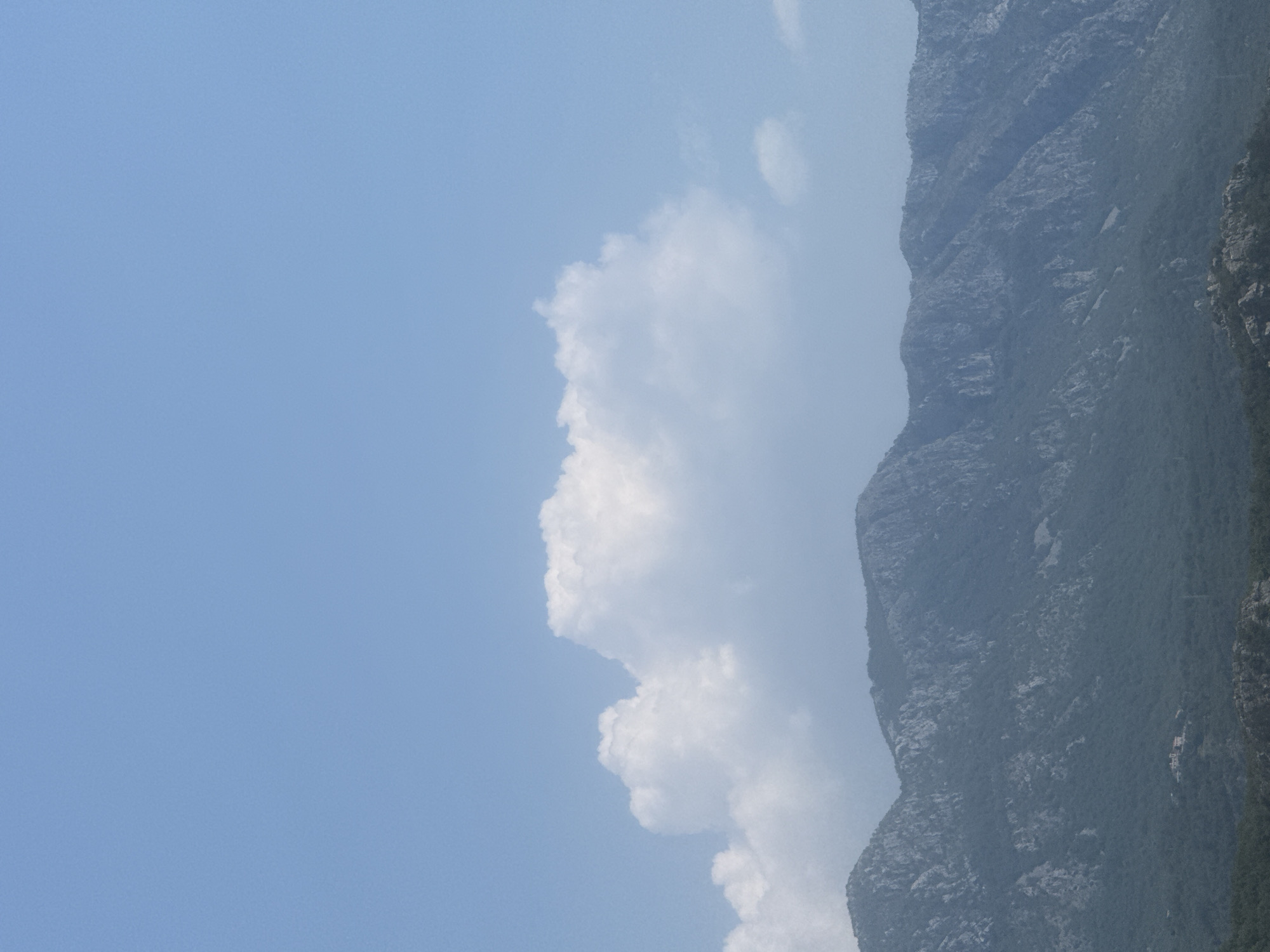 Construction and paragliding share the skies over Boreti