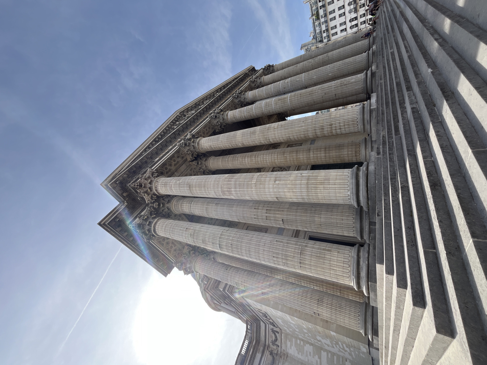 Panthéon up close, plus a sweep of Paris landmarks