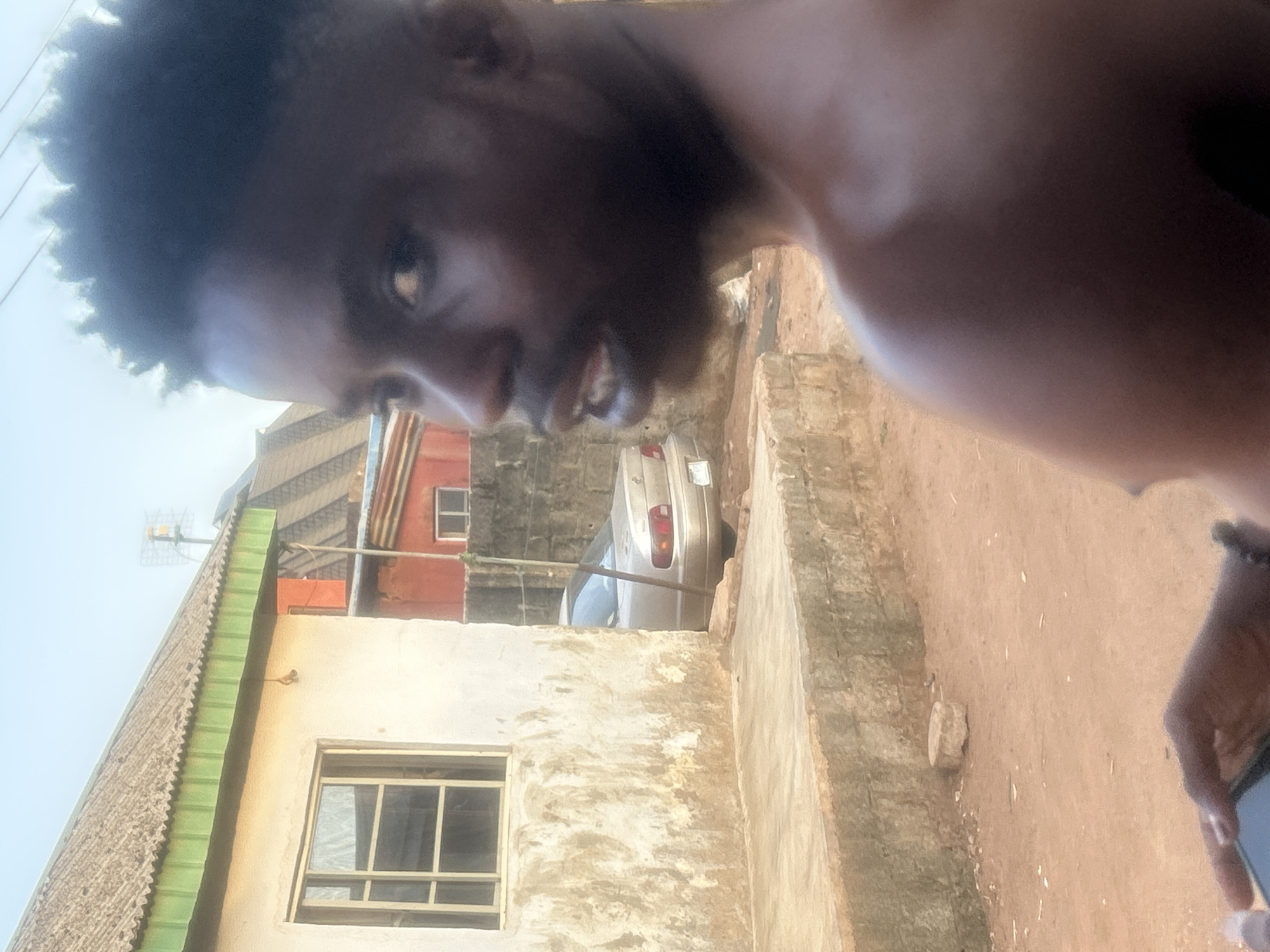 Man documents afternoon with selfies in residential neighborhood
