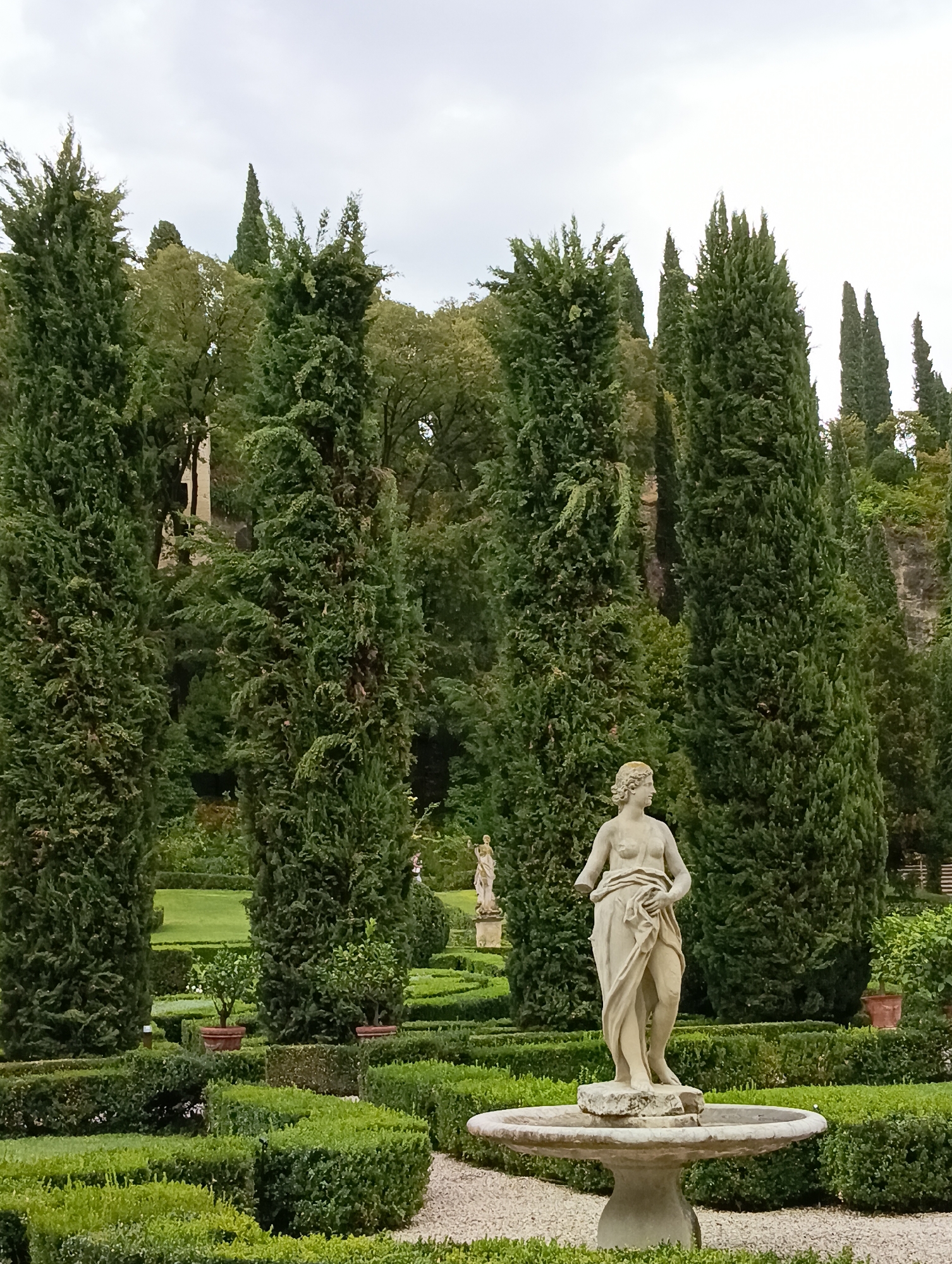 Inside Verona's Giardino Giusti: formal hedges and classical sculpture