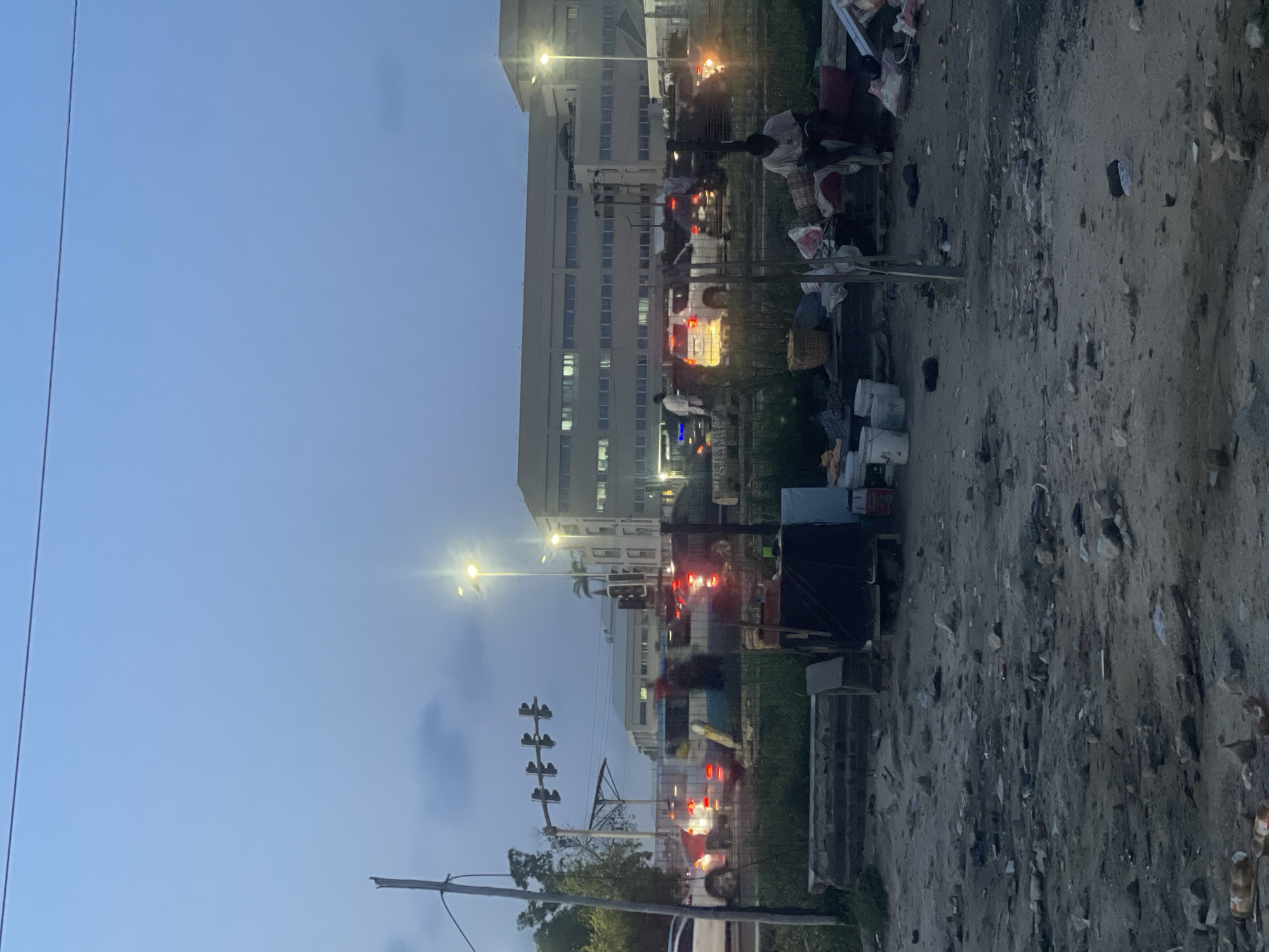 Evening street scenes documented in Igboefon, Nigeria