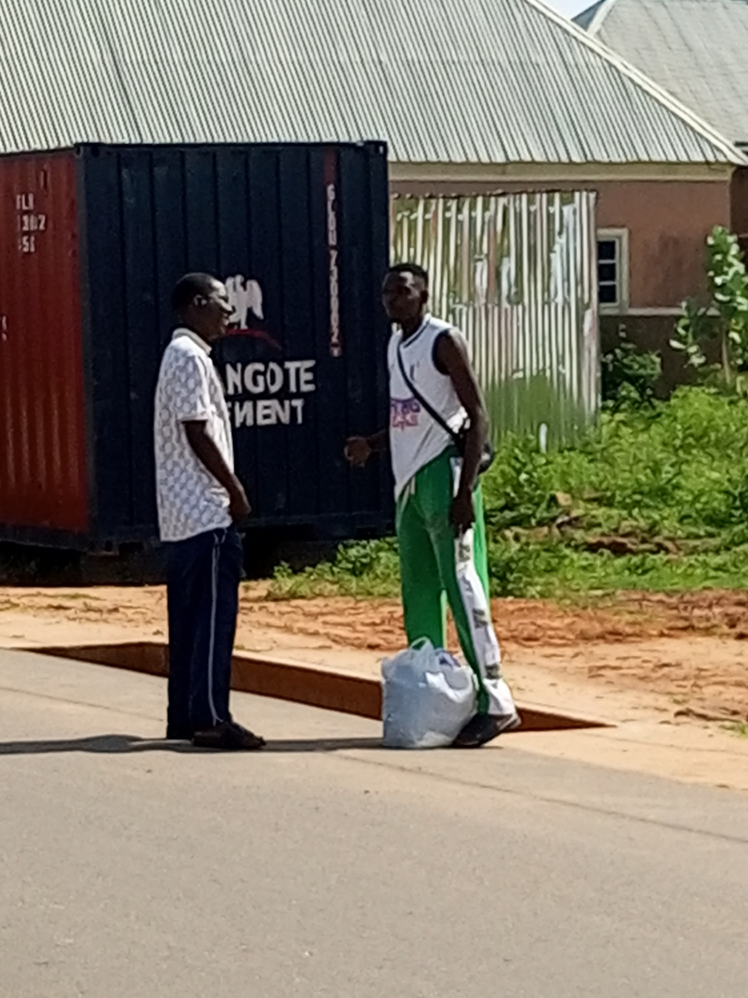 Everyday street and motorcycle activity in Tempure, Nigeria