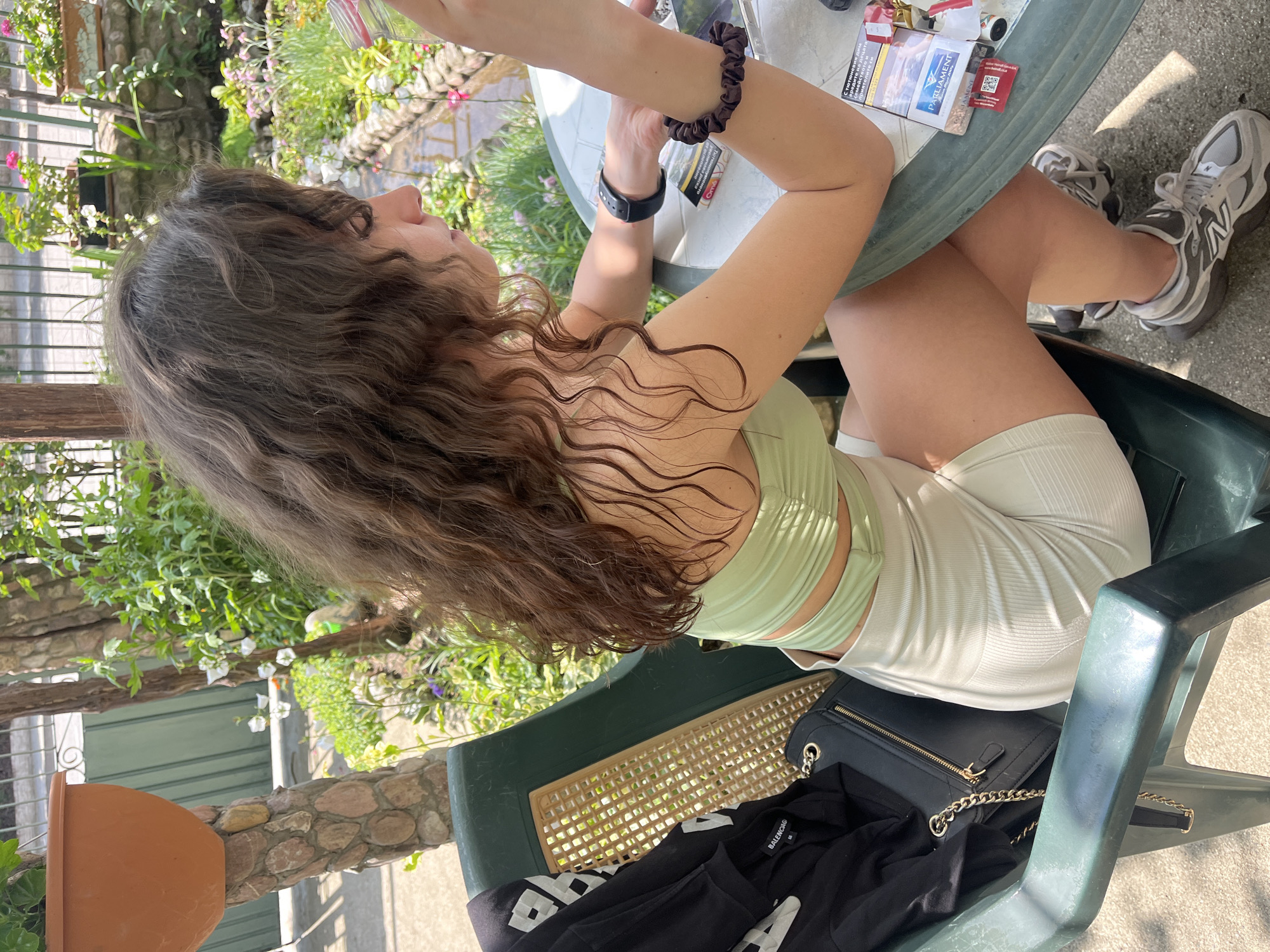 Garden gathering captured through casual photos and relaxed moments