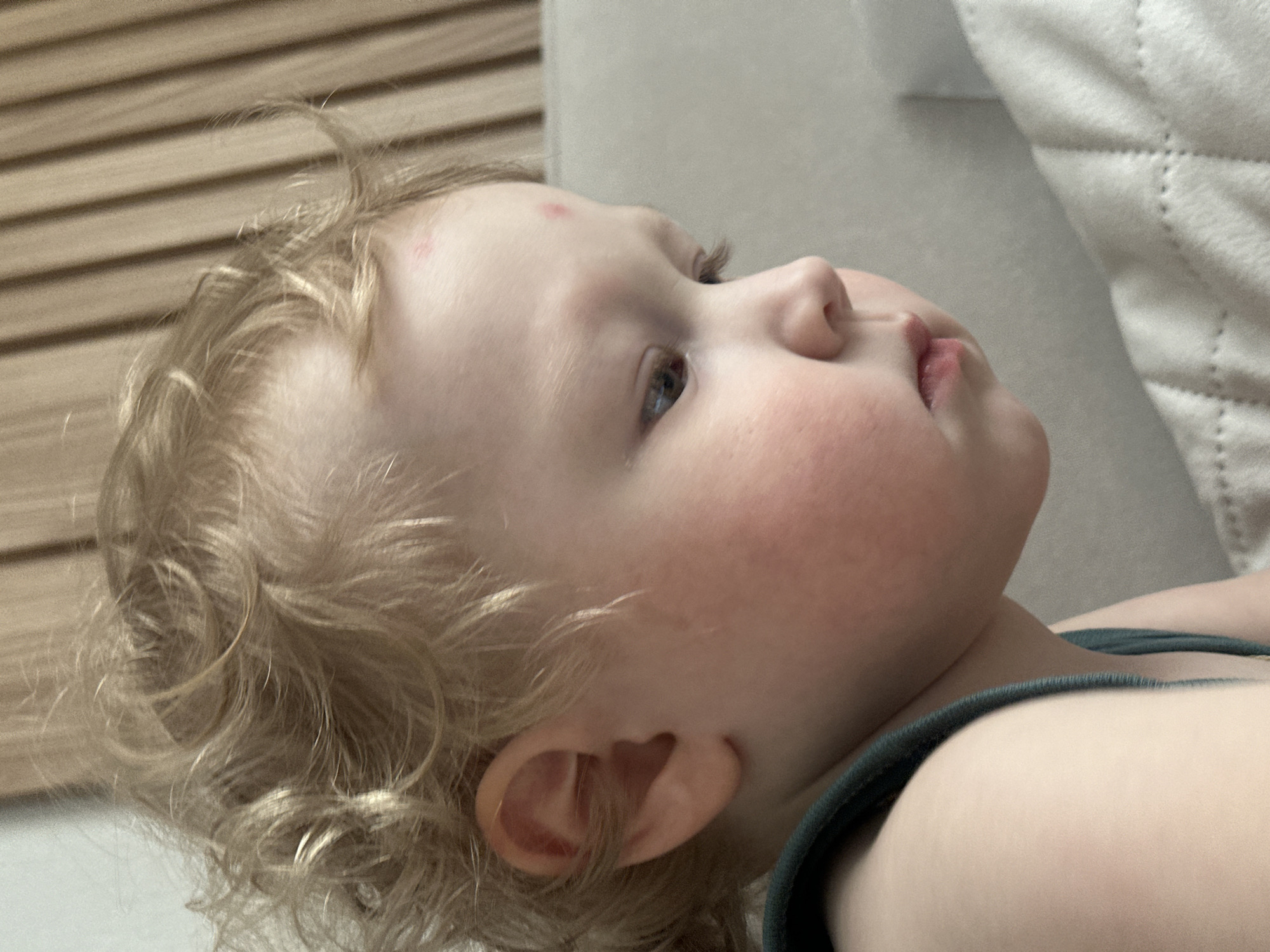 Child explores closet contents in Votkinsk home
